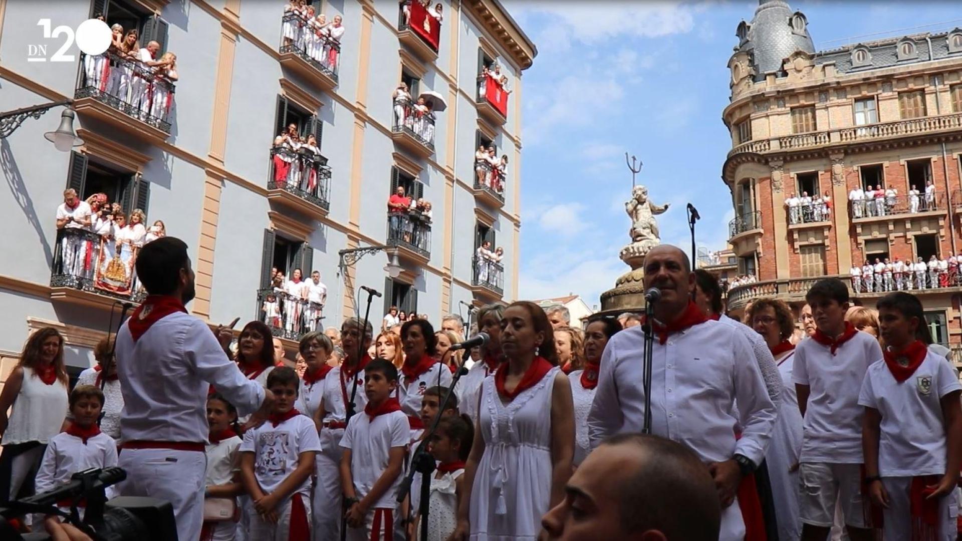 Vídeo de la jota a San Fermín en la plazuela del Consejo
