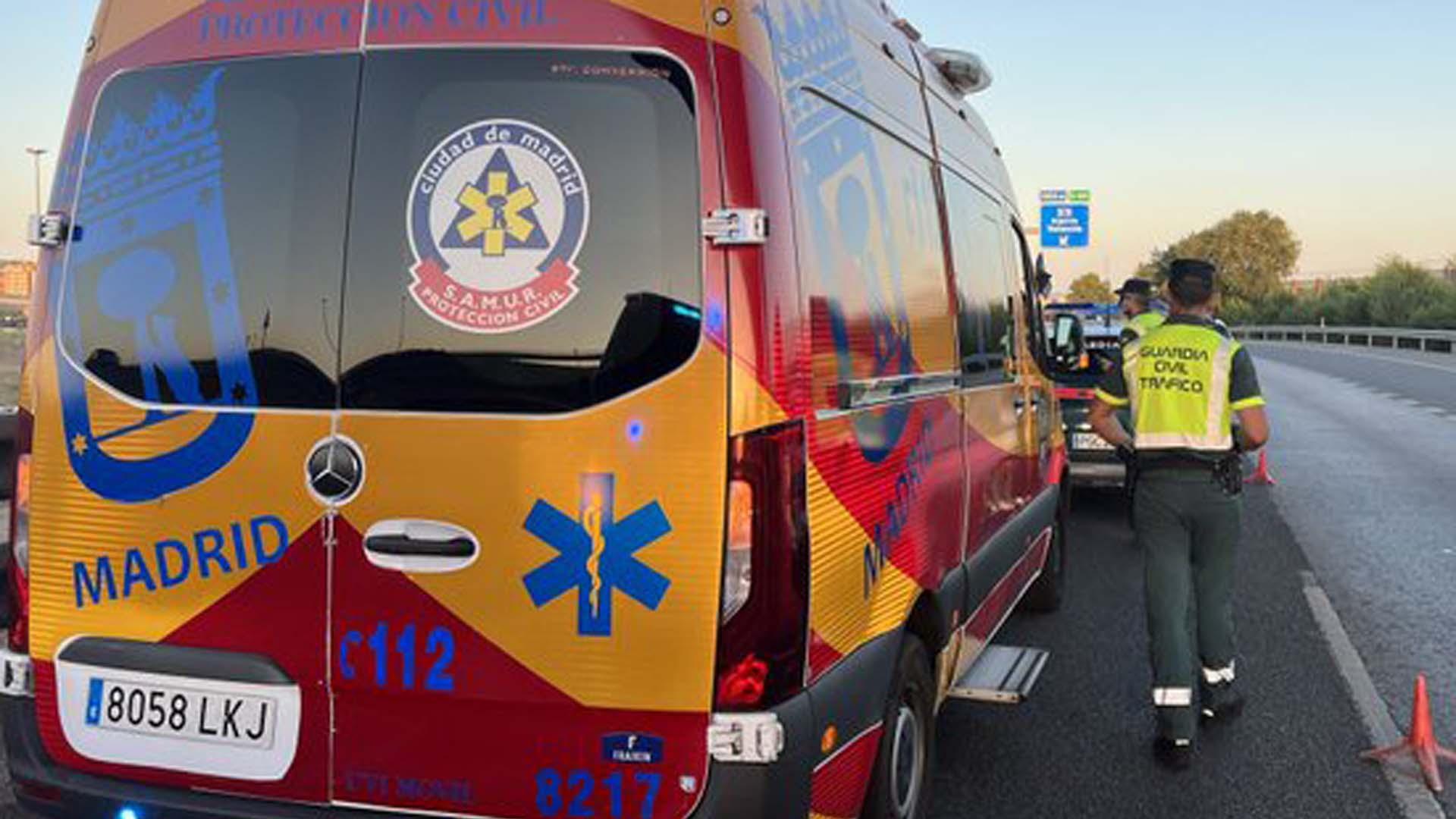Efectivos del Samur y de Guardia Civil, en otro siniestro anterior