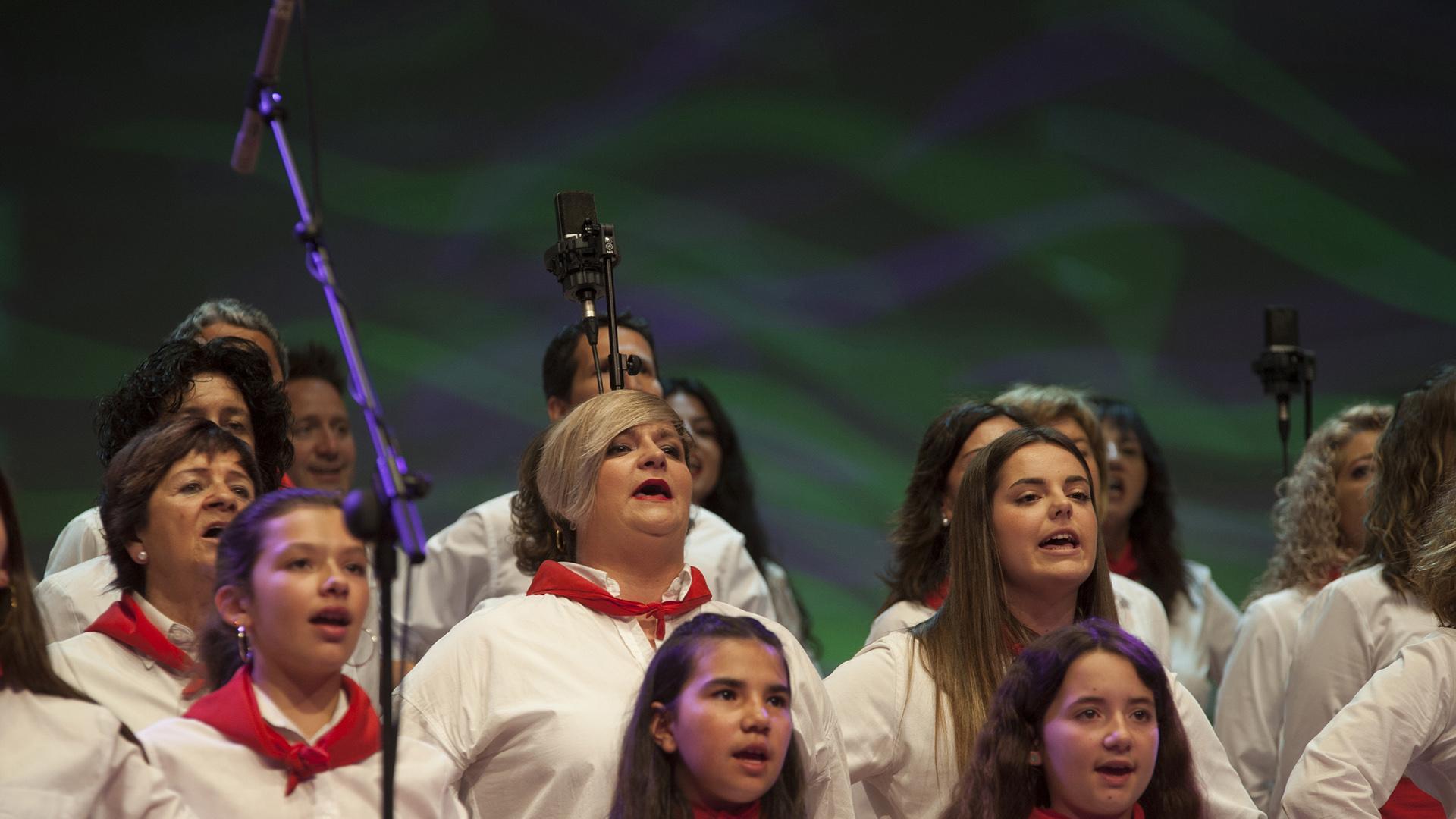 Una imagen del festival por el 50 aniversario de la escuela jotas, el pasado mayo