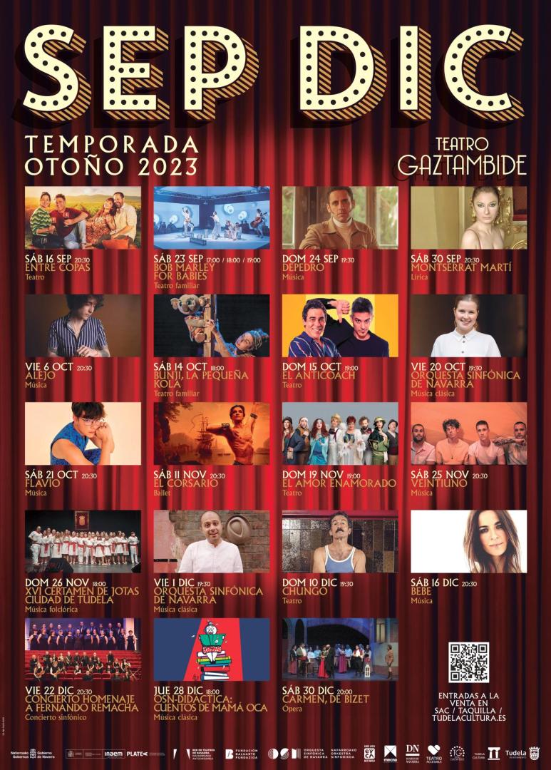 Póster de la segunda temporada del Teatro Gaztambide
