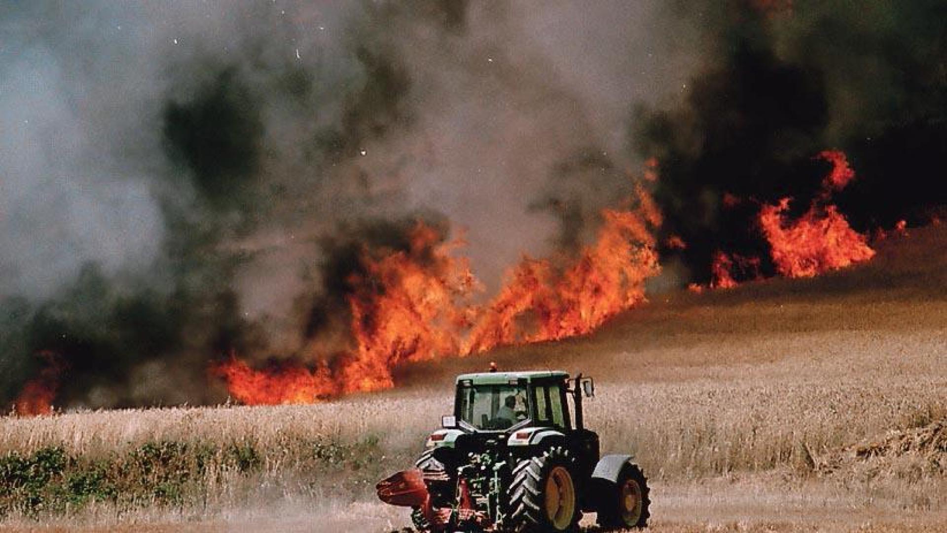 El incendio que se declaró en Sarasa