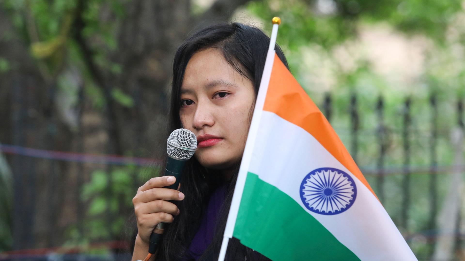 Una mujer de la tribu kuki en Manipur