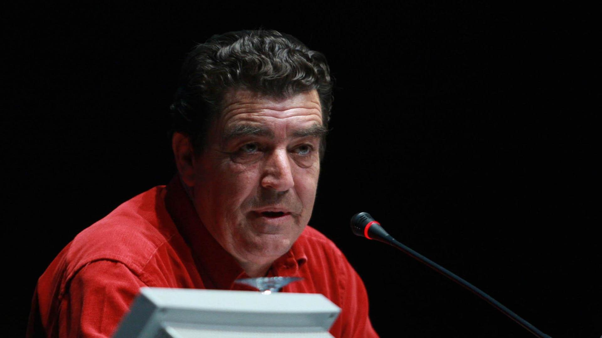 El juez Emilio Calatayud, en una charla en Pamplona en 2008