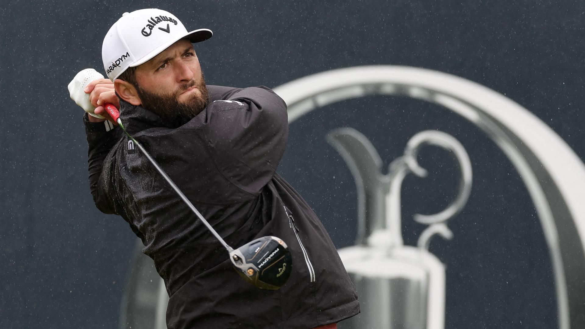 Jon Rahm en la última jornada en el Royal Liverpool Golf Club