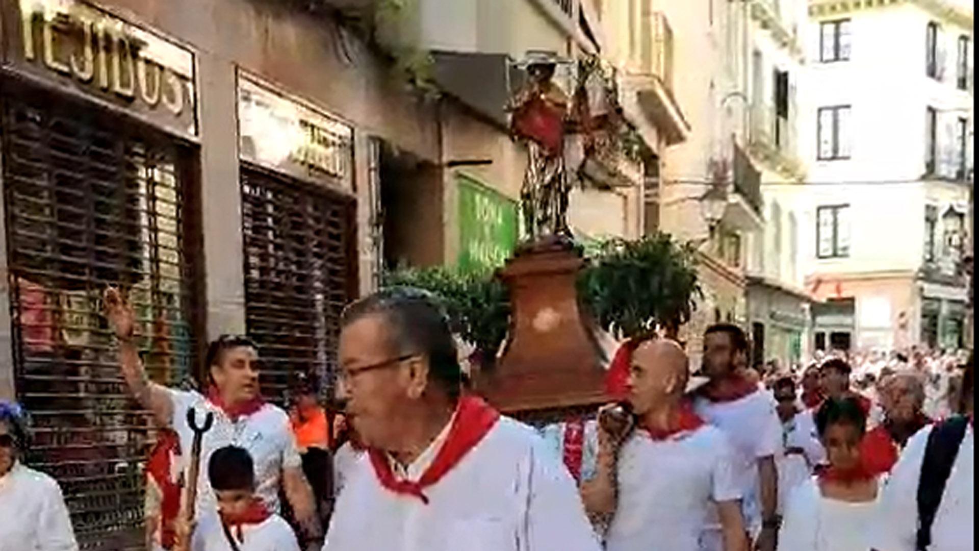 Procesión de Santiago en las fiestas de Tudela 2023