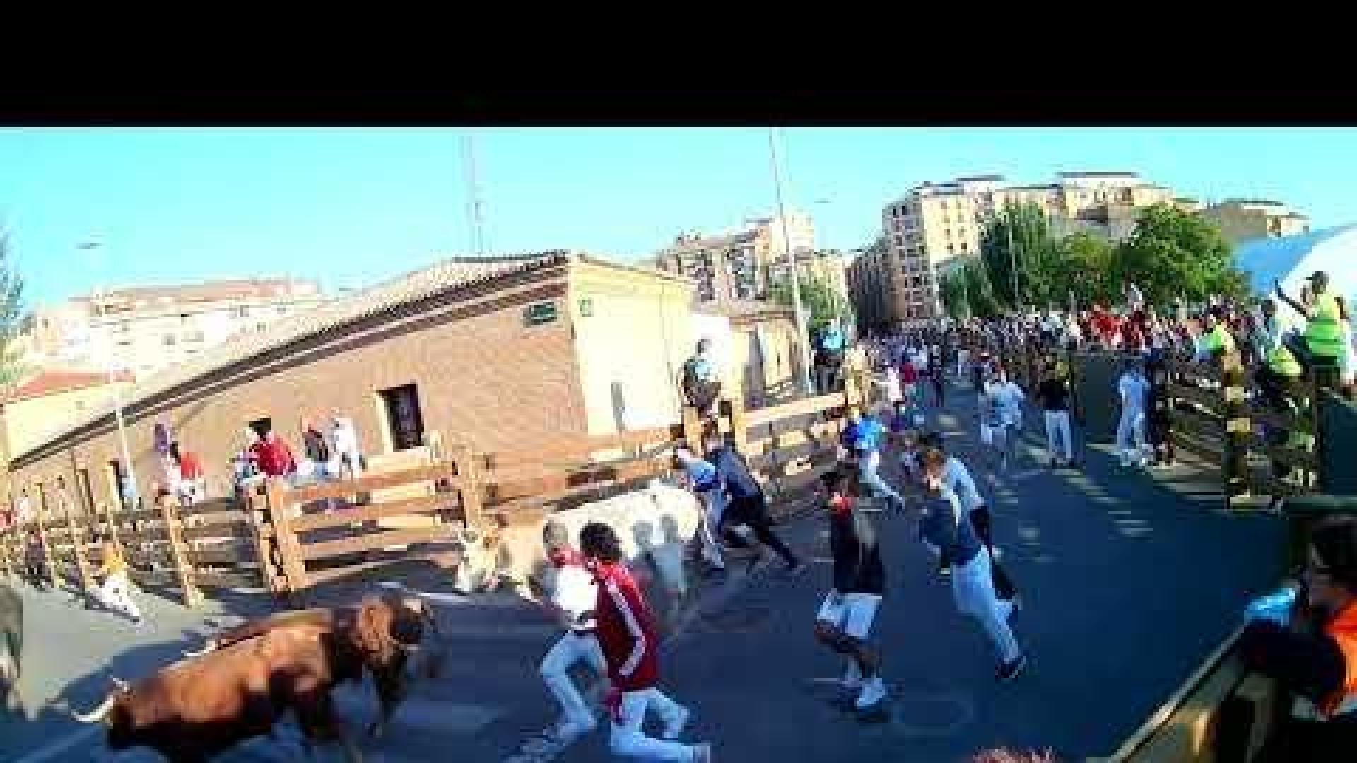 Segundo encierro de las fiestas de Tudela 2023