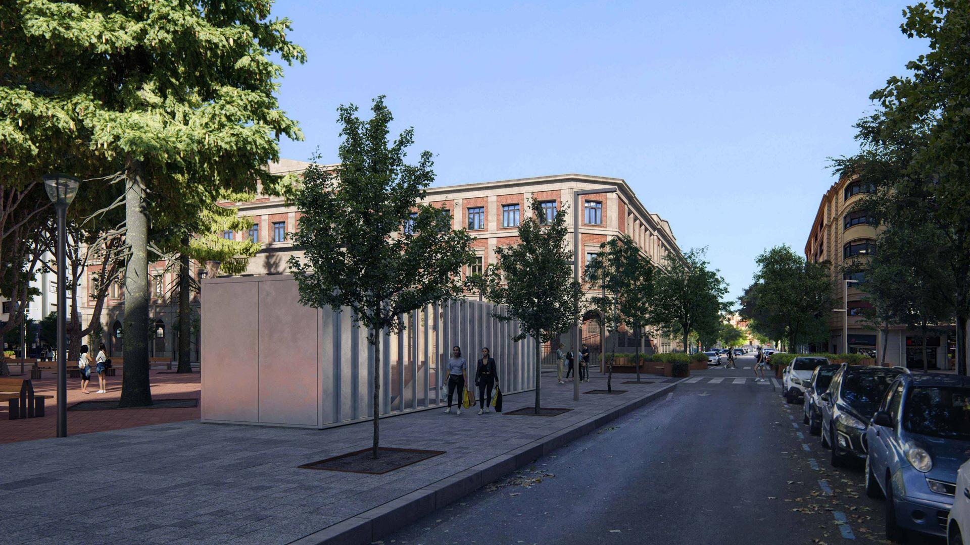 Recreación del proyecto planteado en el Segundo Ensanche de Pamplona