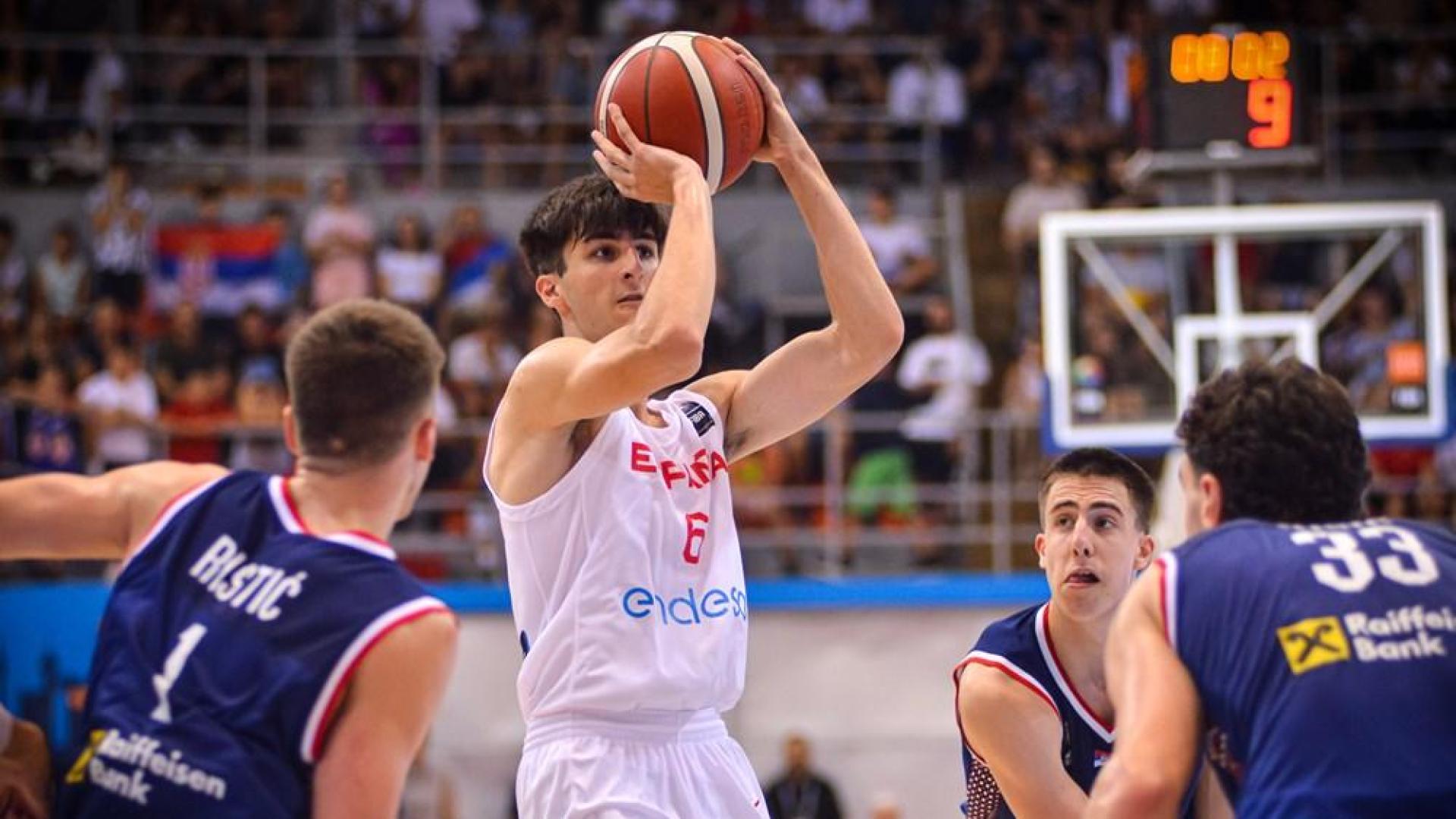 España no pudo con Serbia y finalmente se hace con la medalla de plata en el Europeo sub-18