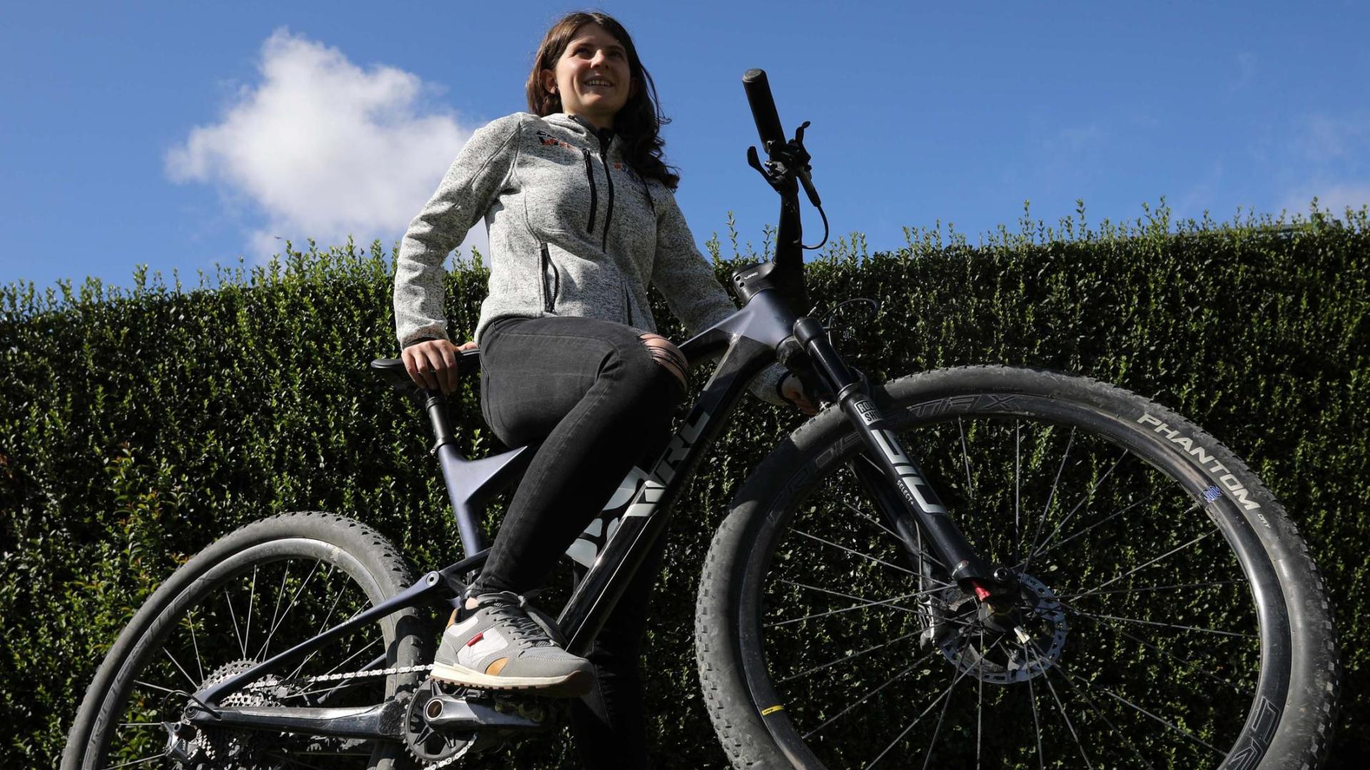 Estíbaliz Sagardoy, biker navarra que estará presente en el Mundial de Glasgow.