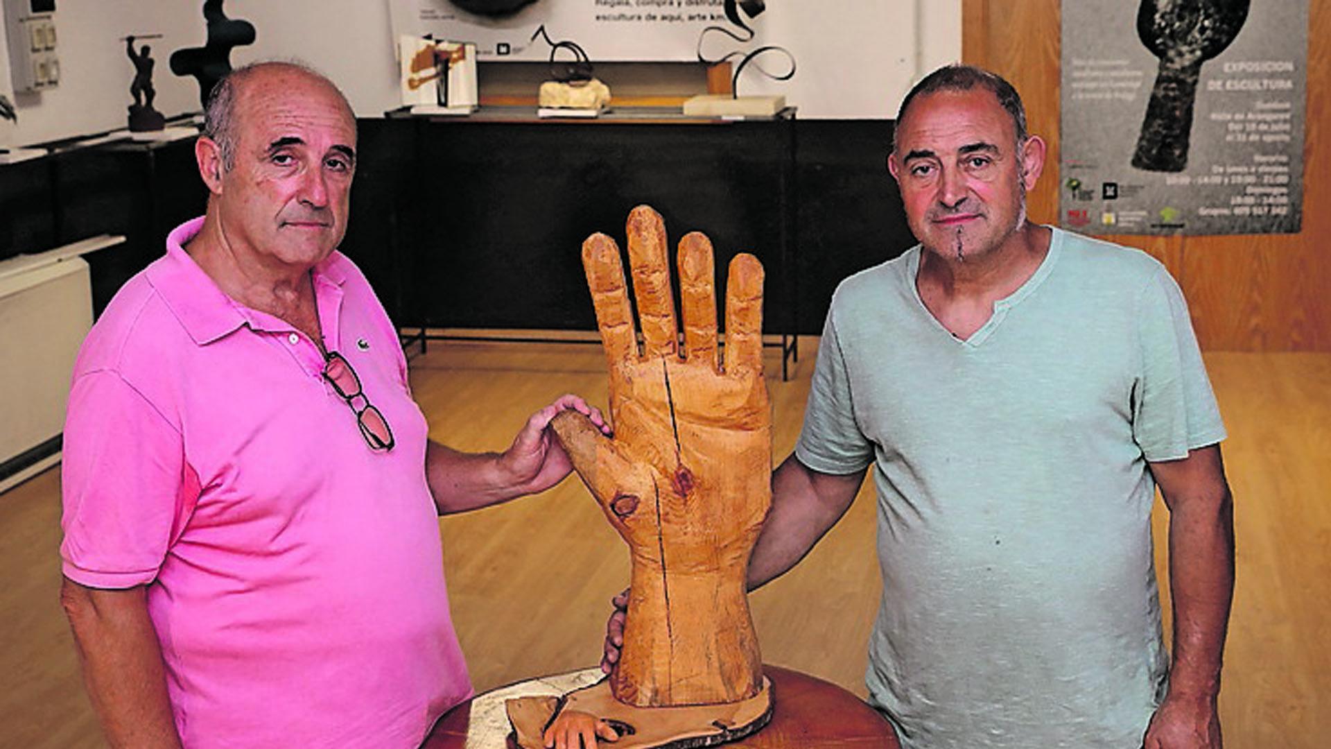 Javier Pérez Fabo (izquierda) y Guillermo Olmo, en Ilundain