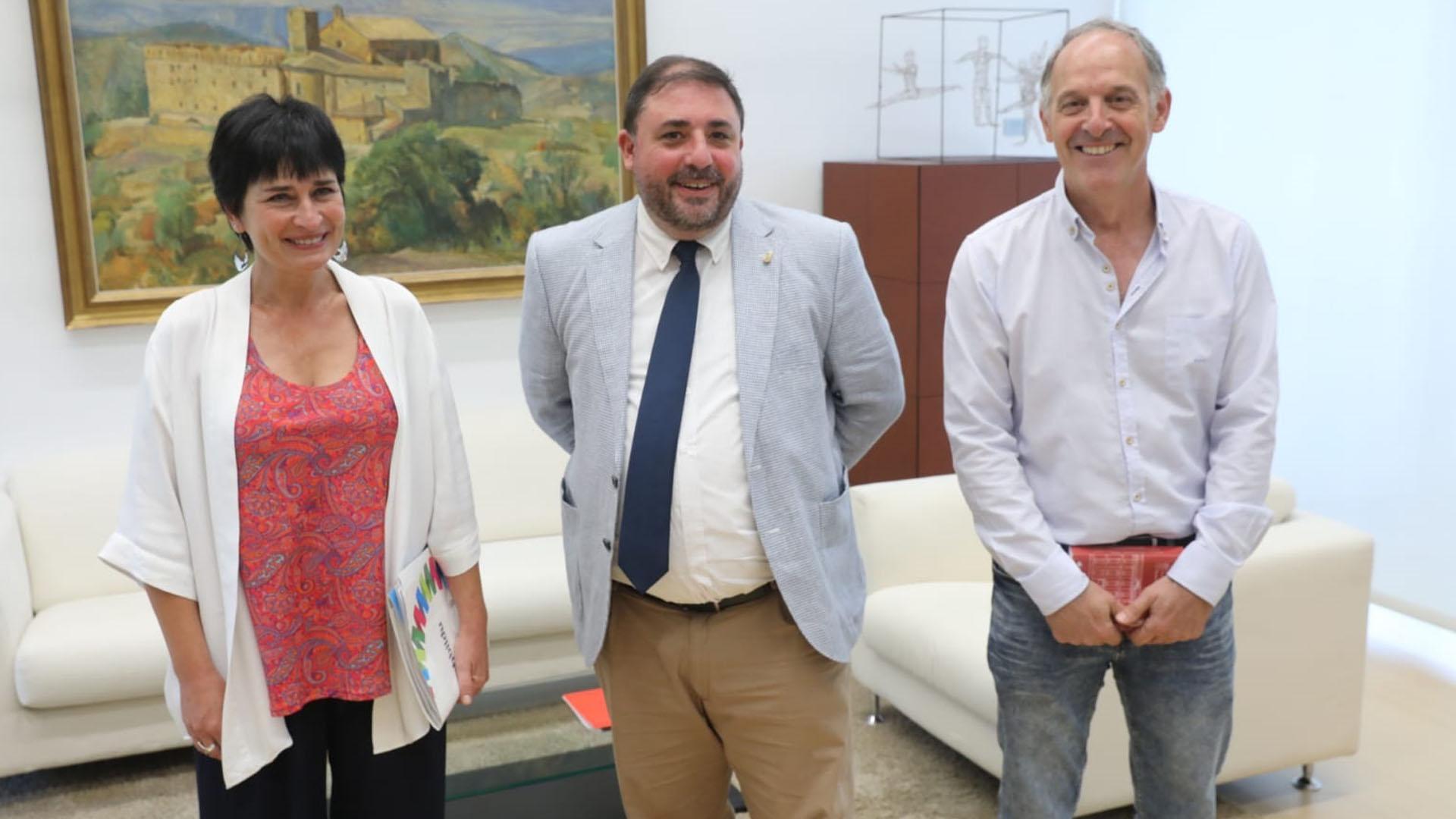 Laura Aznal, Unai Hualde y Adolfo Araiz
