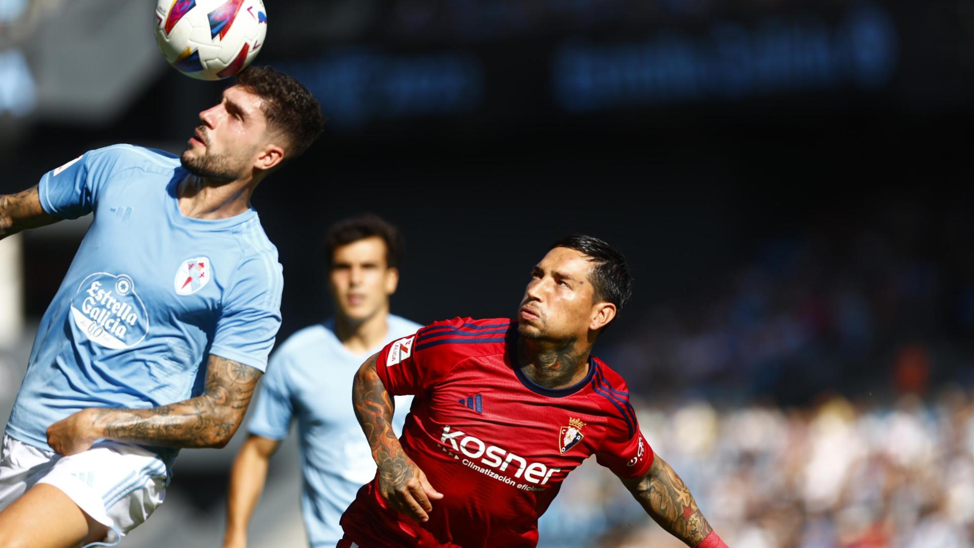 El Chimy Ávila, junto a Unai Núñez en el partido de este domingo