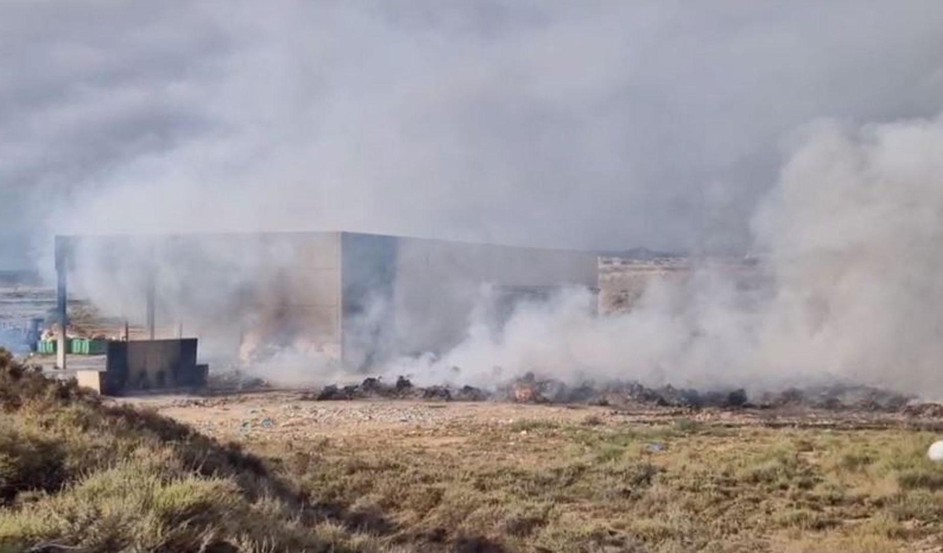 Vídeo del incendio en la planta de tratamiento de basura del Culebrete