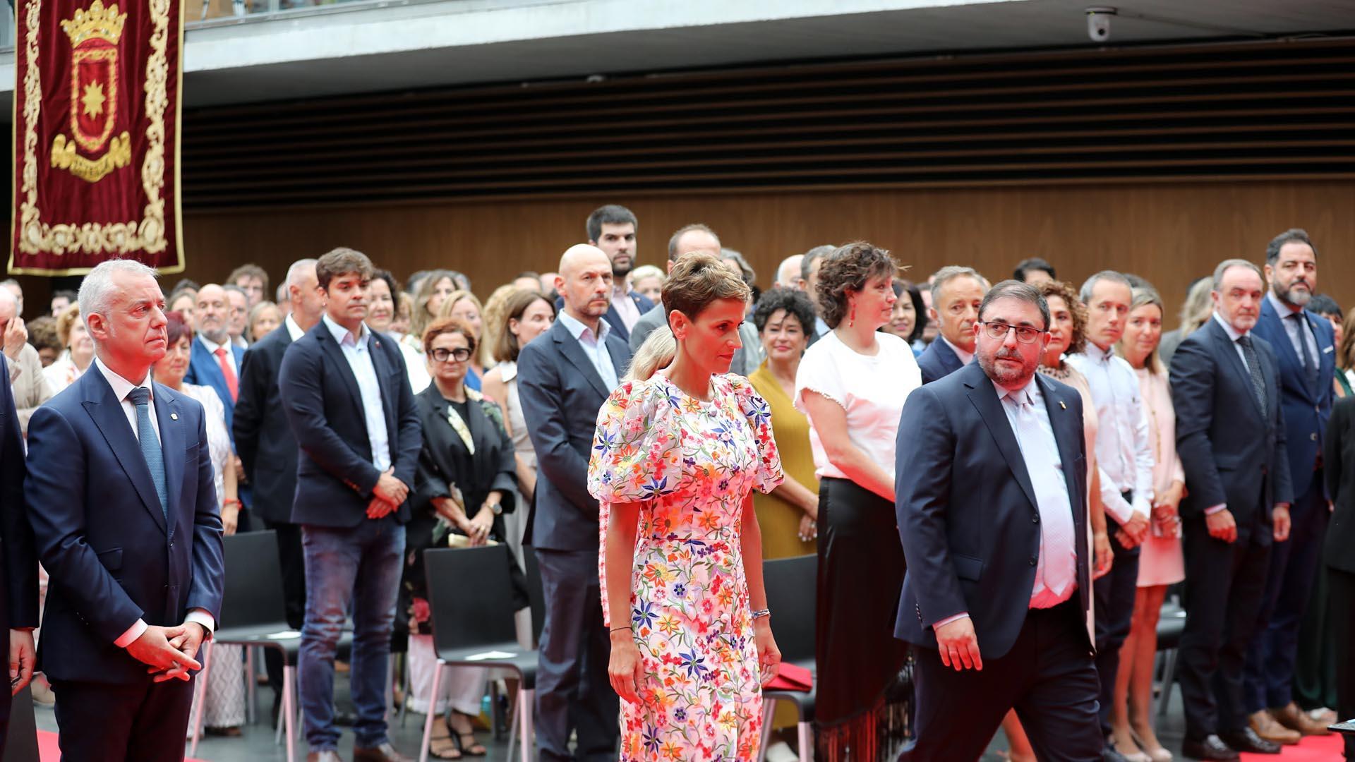 Acto de toma de posesión de María Chivite como presidenta de la Comunidad foral.