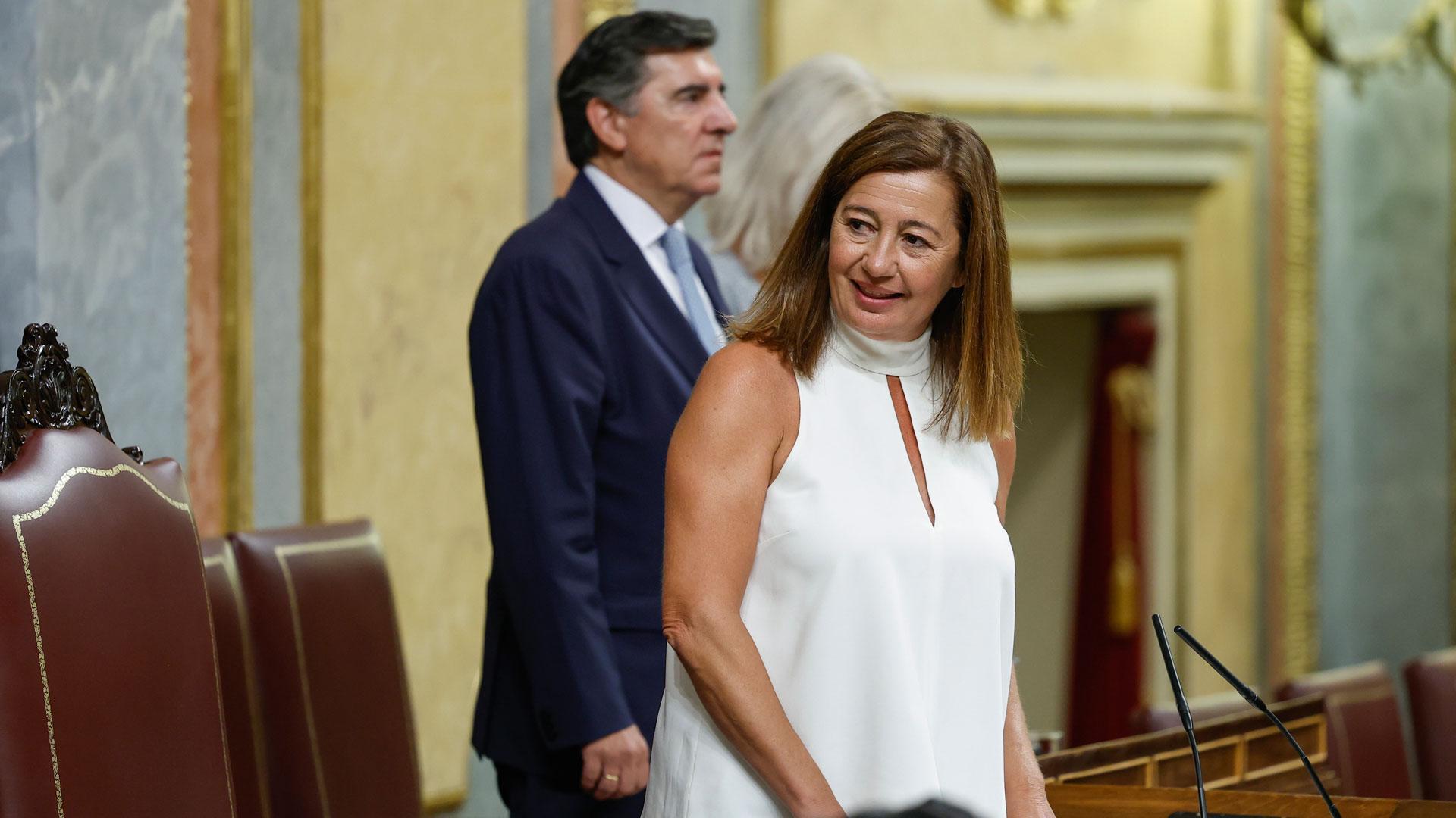 La recién elegida presidenta del Congreso, la socialista balear Francina Armengol