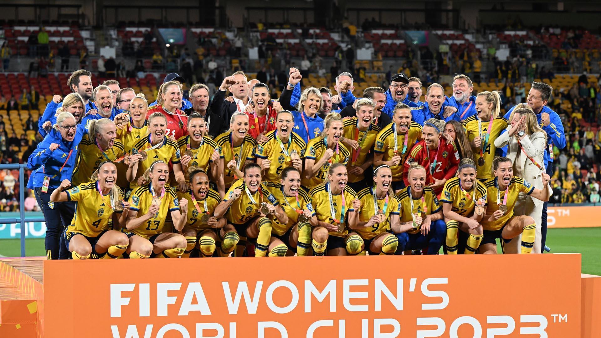 Suecia celebra el tercer puesto en el Mundial
