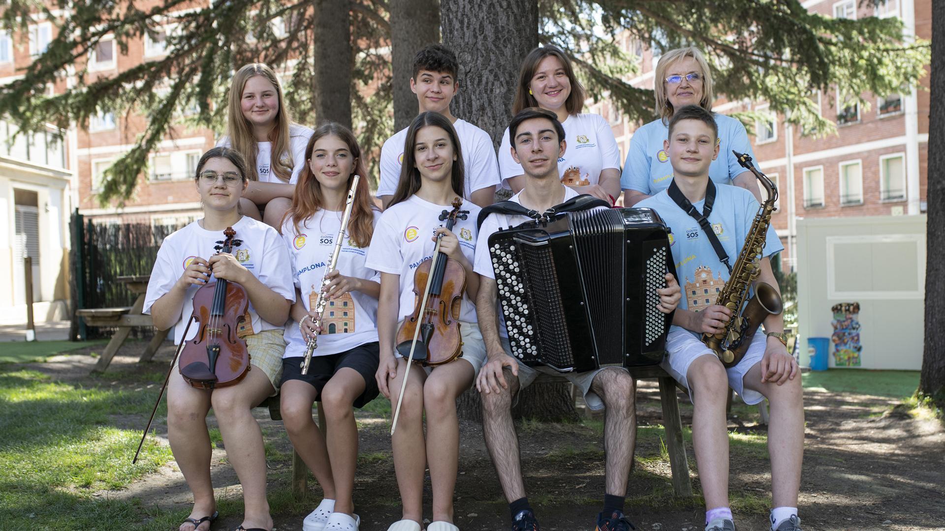 Los músicos ucranianos que ofrecerán conciertos en Navarra