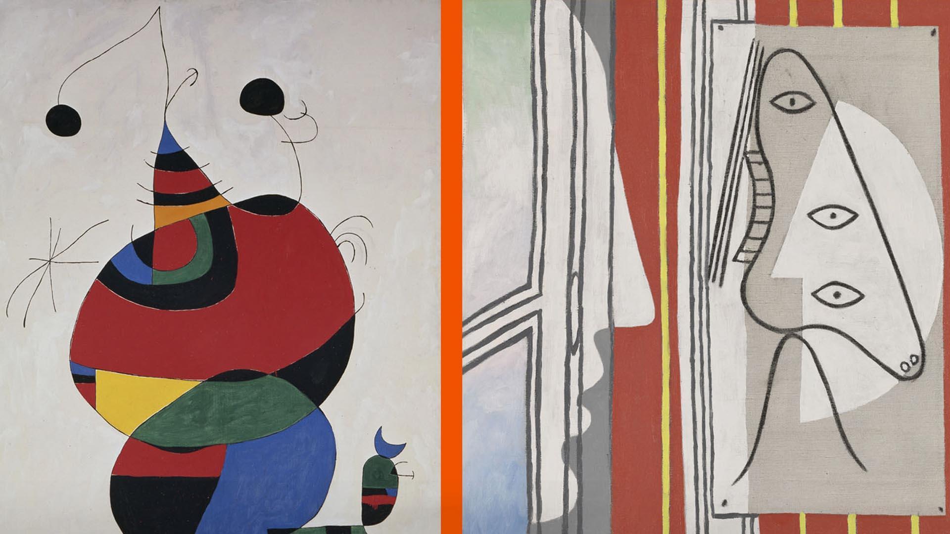La exposición 'Miró-Picasso' coincidirá con el 50 aniversario de la muerte del pintor malagueño y el 40 del artista barcelonés