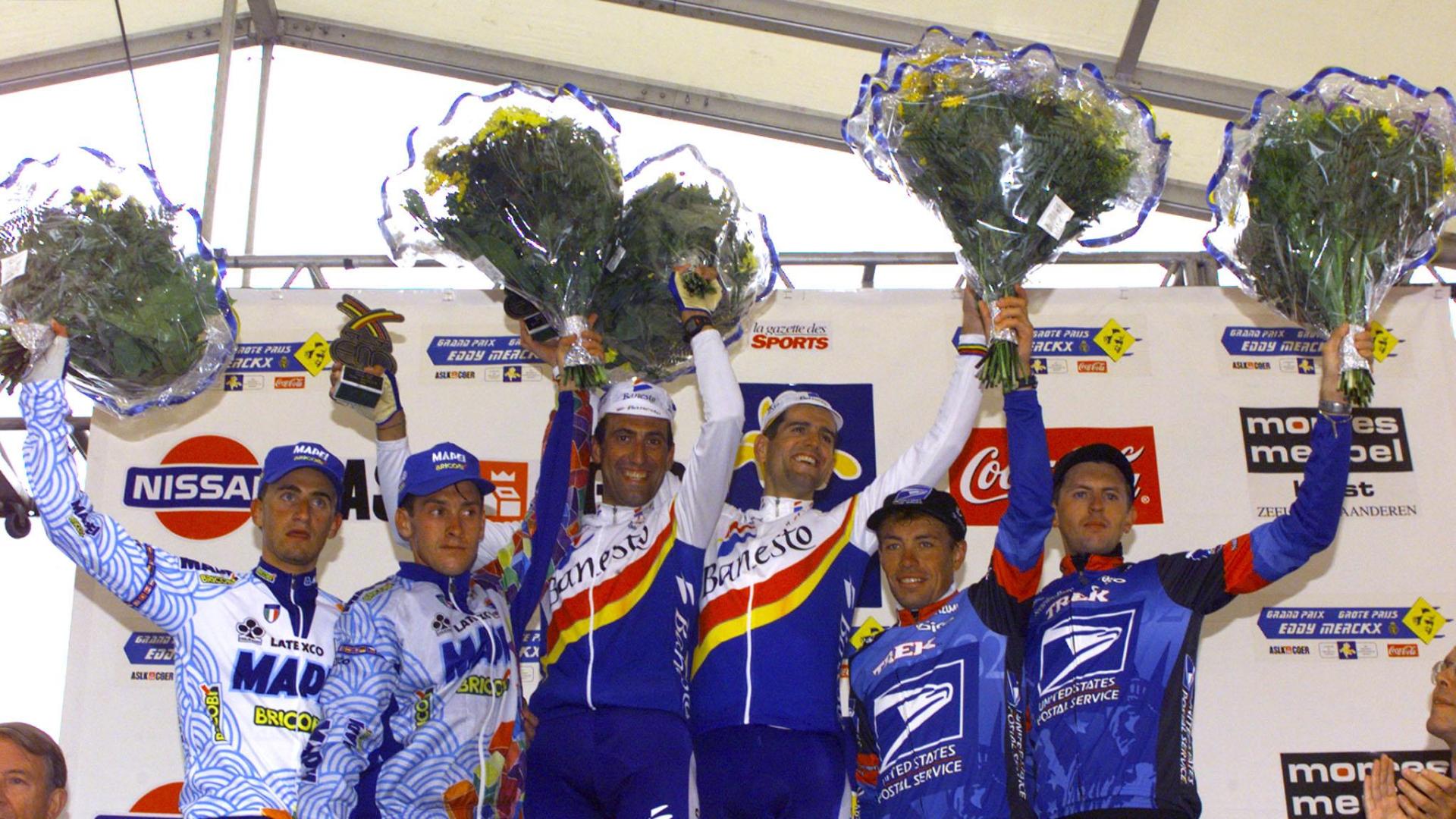 Chente García y Abraham Olano, ganadores del premio Eddie Merckx.