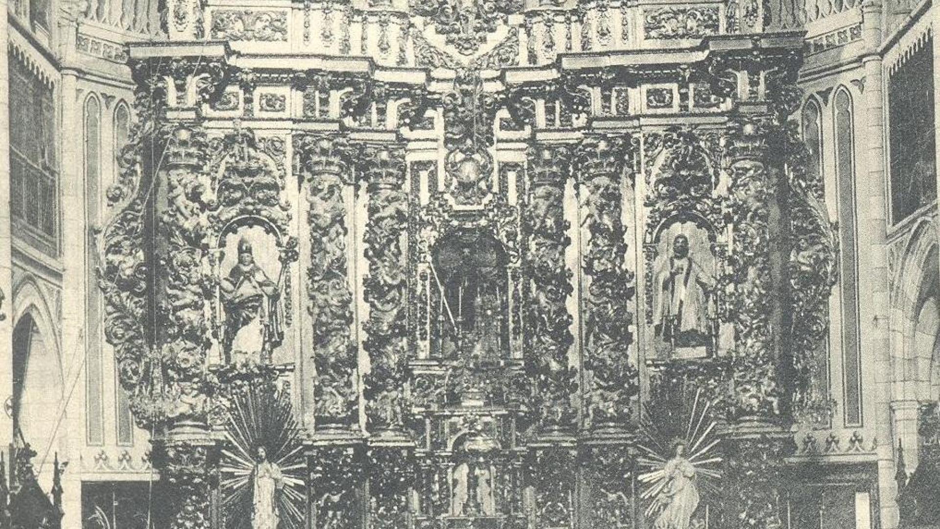 Detalle del retablo de Miranda de Arga