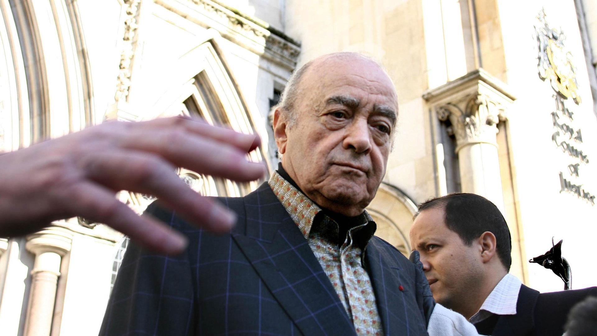 Imagen de archivo de Mohamed Al Fayed a la salida de la sede del Tribunal Superior.