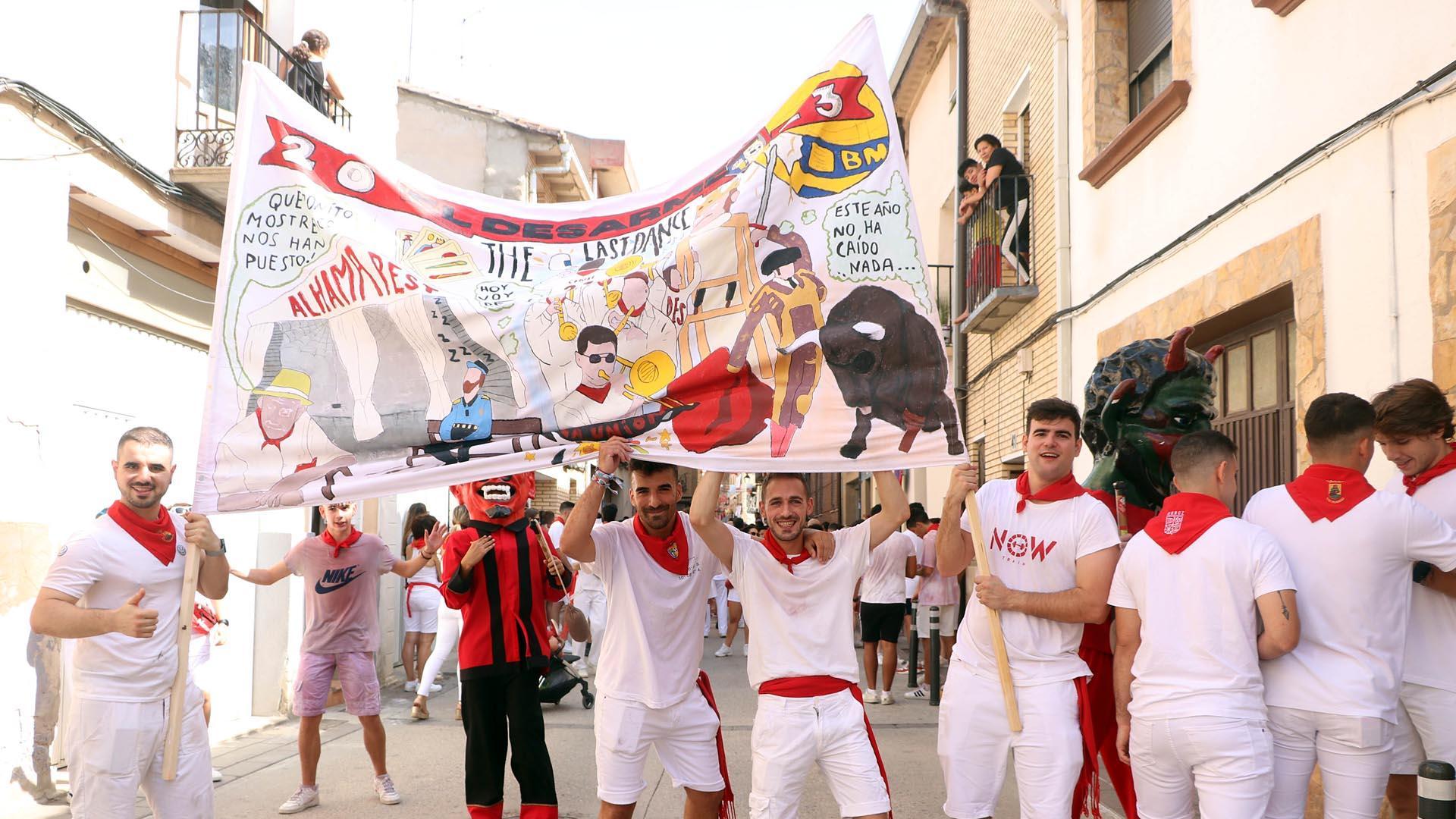 Fotos del cohete de fiestas de Cintruénigo./