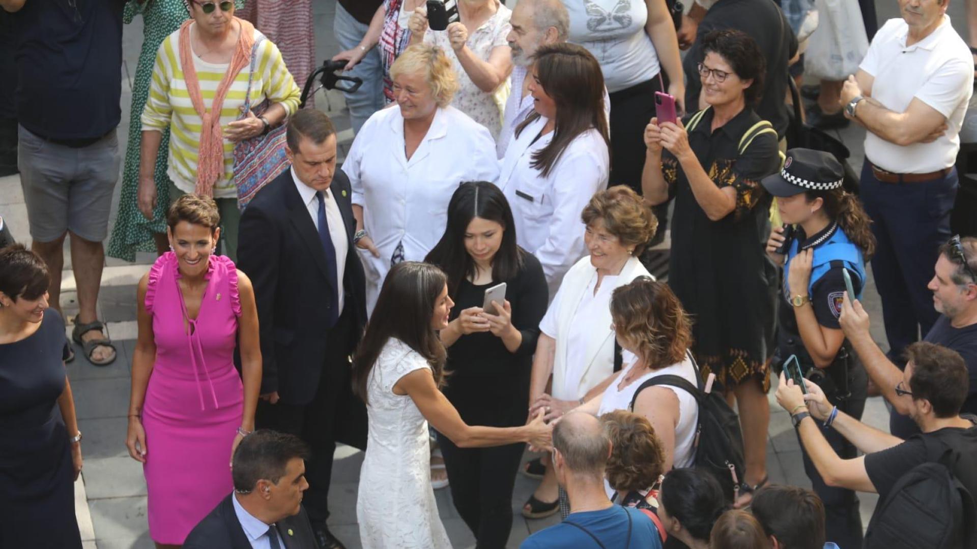 Imagen de la visita de los Reyes Felipe y Letizia a Pamplona con motivo del 600 aniversario del Privilegio de la Unión.