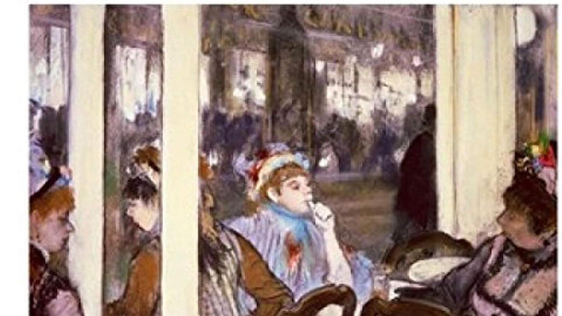 Mujeres en la terraza de un café en París, de Edgar Degas.