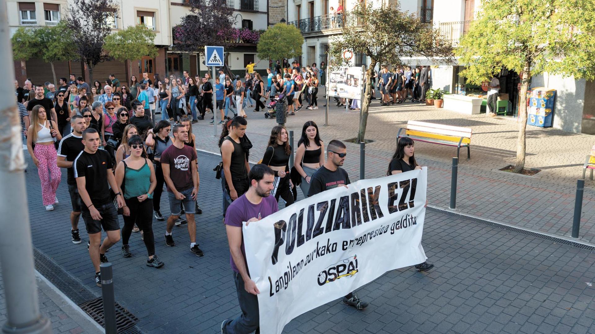 Marcha dentro de los actos del ‘Ospa Eguna’ que tuvo lugar el 3 de septiembre del año pasado en Alsasua