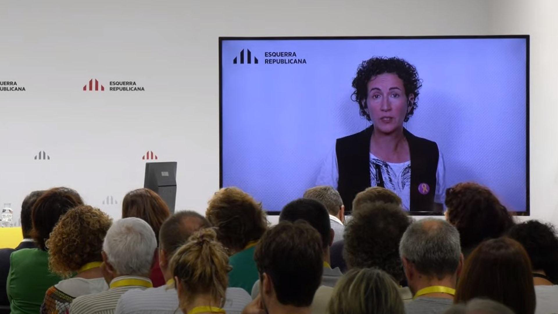 La secretaria general de ERC, Marta Rovira, participa en el Consell Nacional de ERC