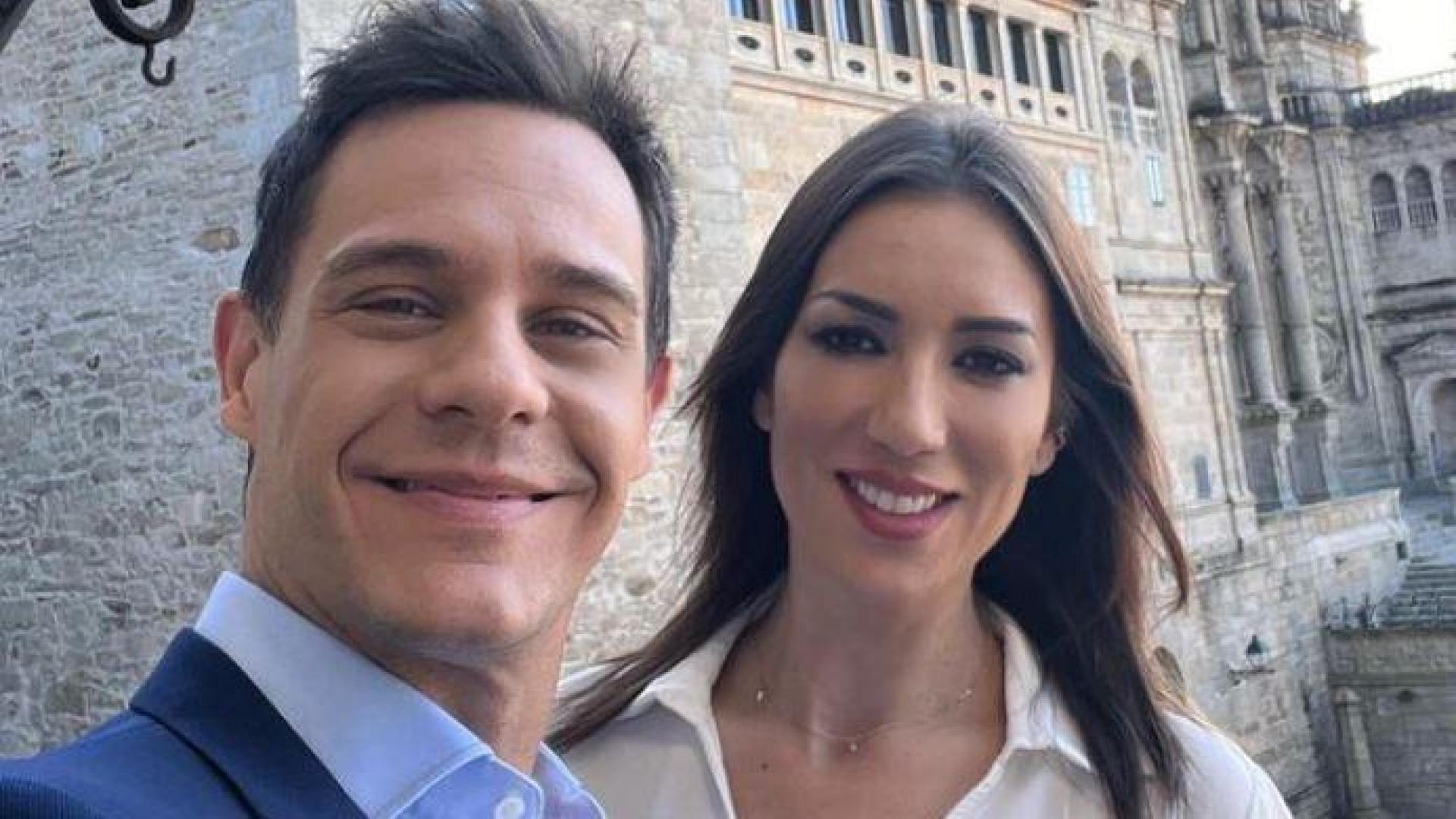 Christian Gálvez y Patricia Pardo, en una foto de su viaje a Santiago de Compostela que la presentadora publicó en su perfil de Instagram