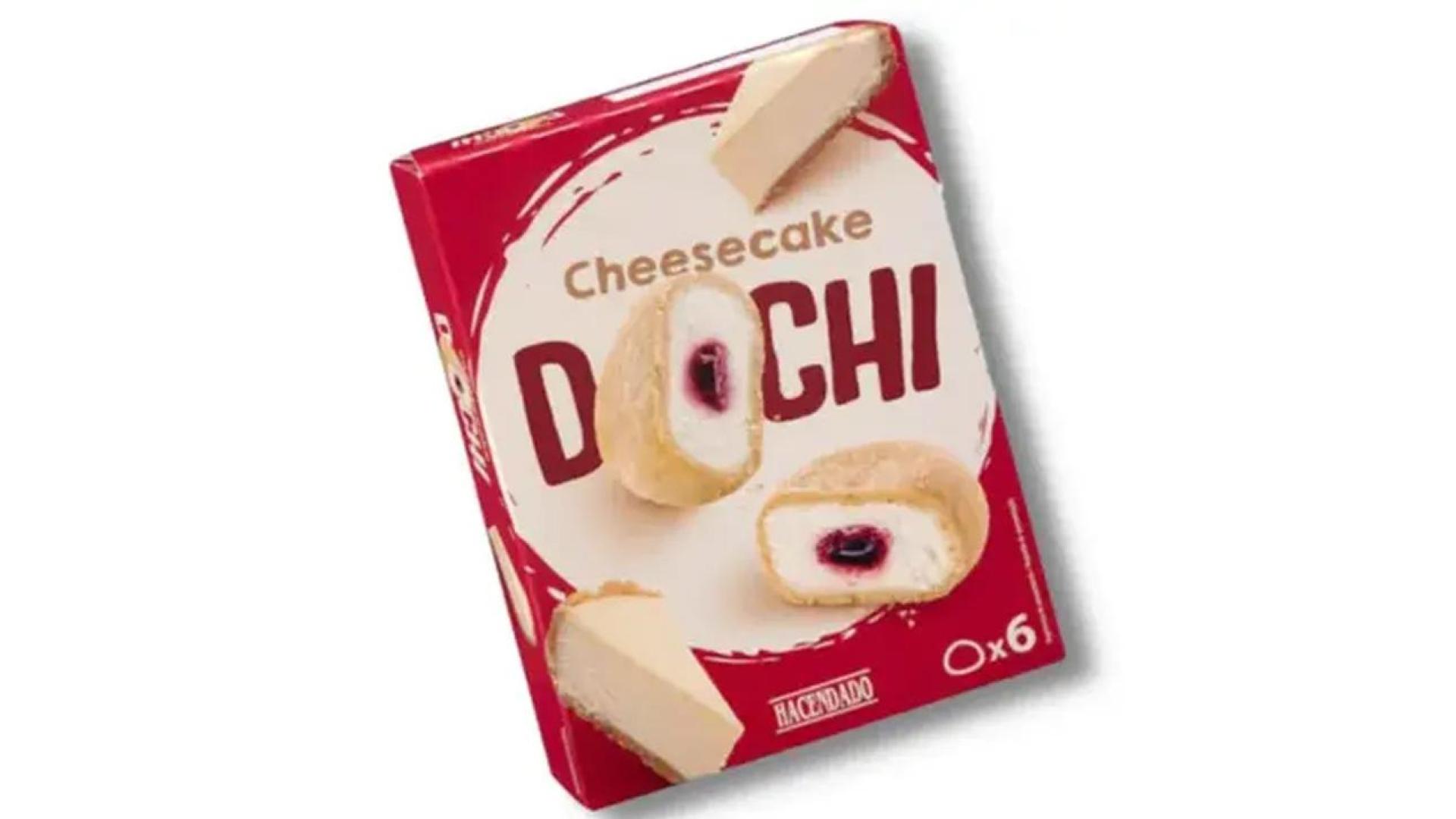 Mochis con tarta de queso