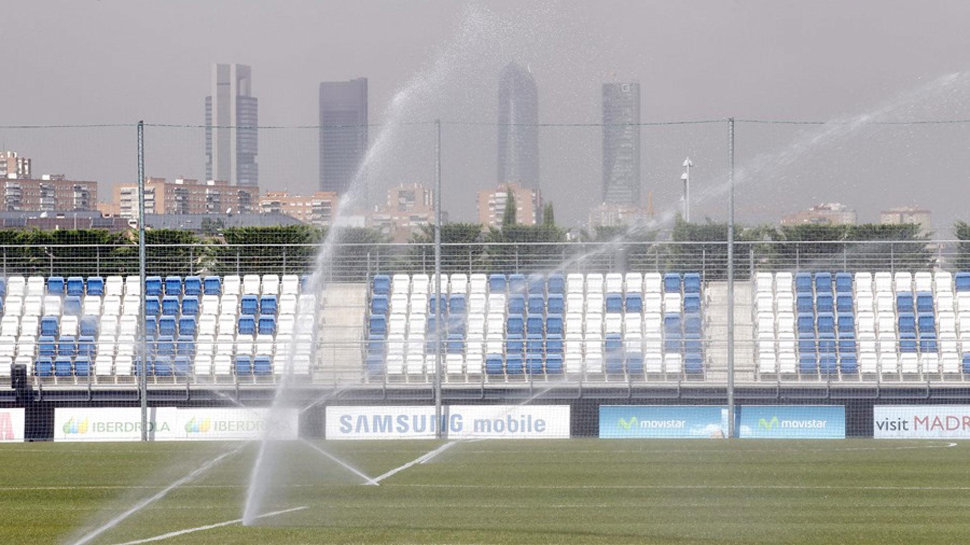 Vista del Campo 2 de la Ciudad del Real Madrid, en Valdebebas