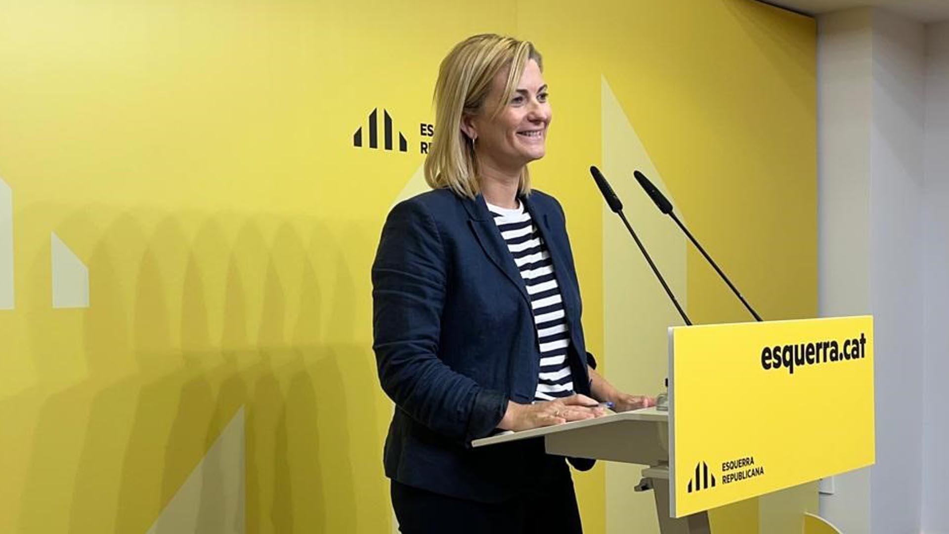 La portavoz de ERC, Raquel Sans