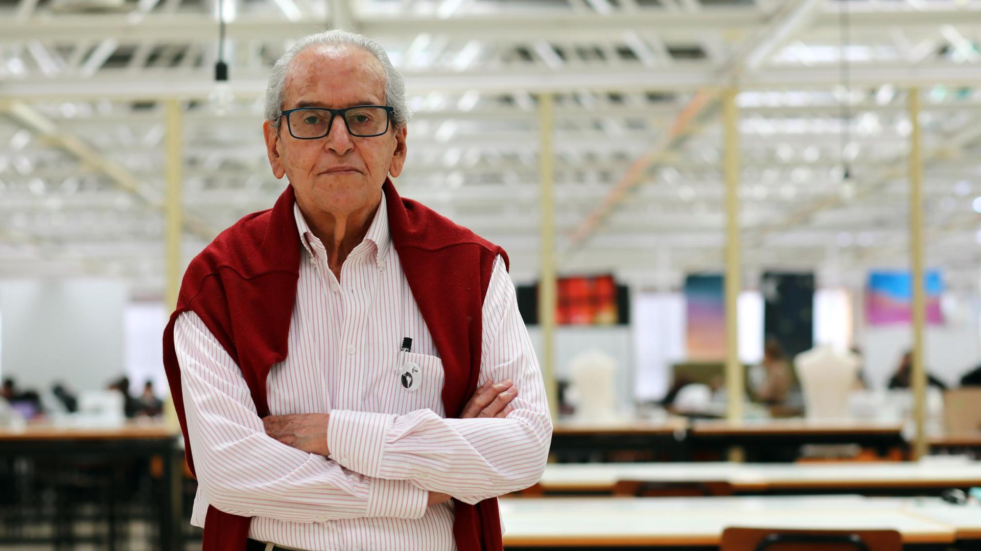 Rafael Vélez Calisto, este lunes, en la Escuela de Arquitectura de la Universidad de Navarra
