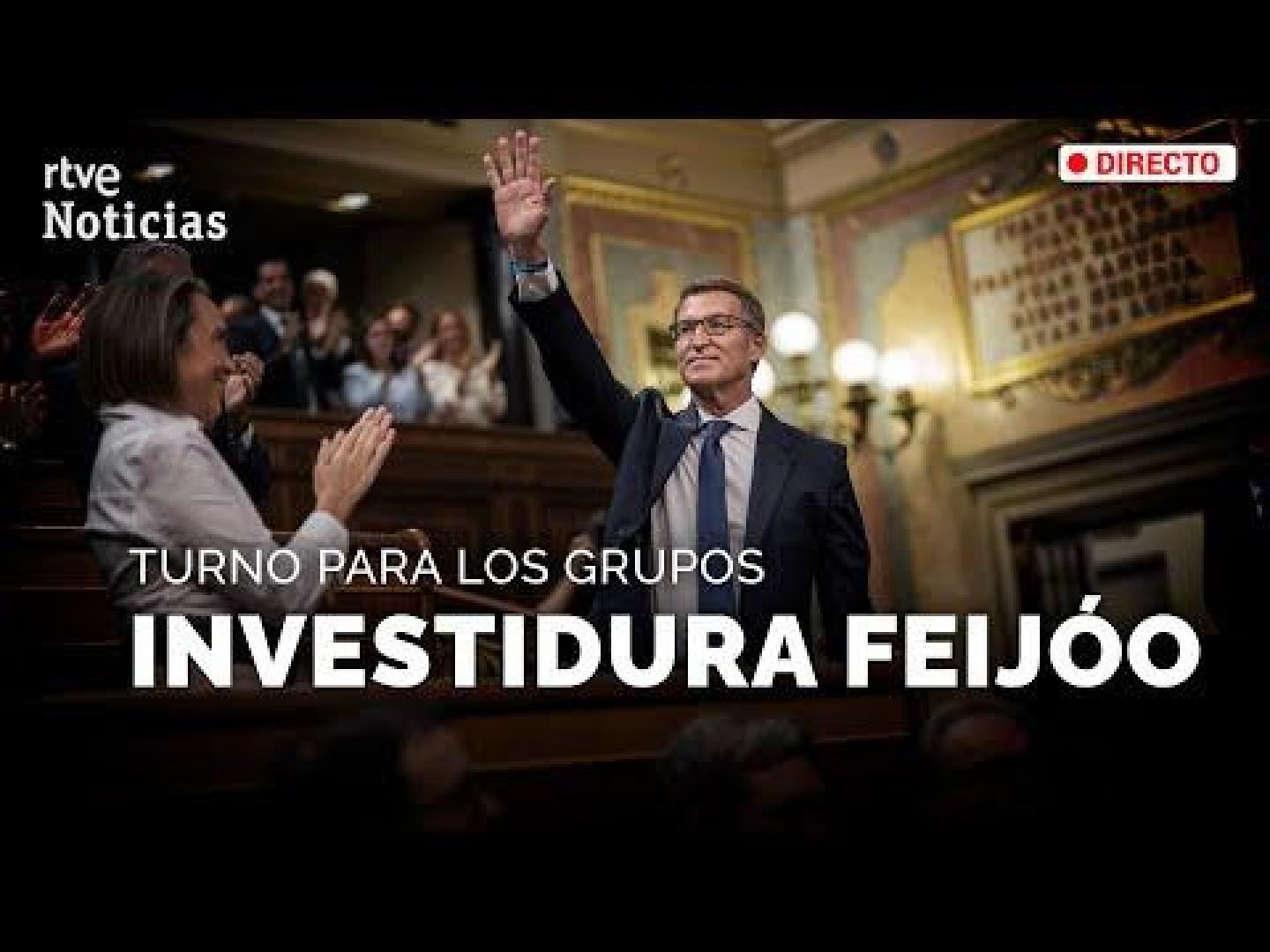 El debate de investidura de Feijóo, en directo