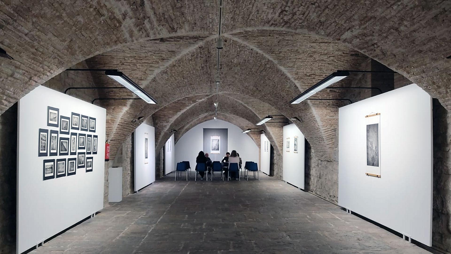 Vista de la exposición del proyecto 'Sakkaku', un trabajo del pamplonés Kike Balenzategui