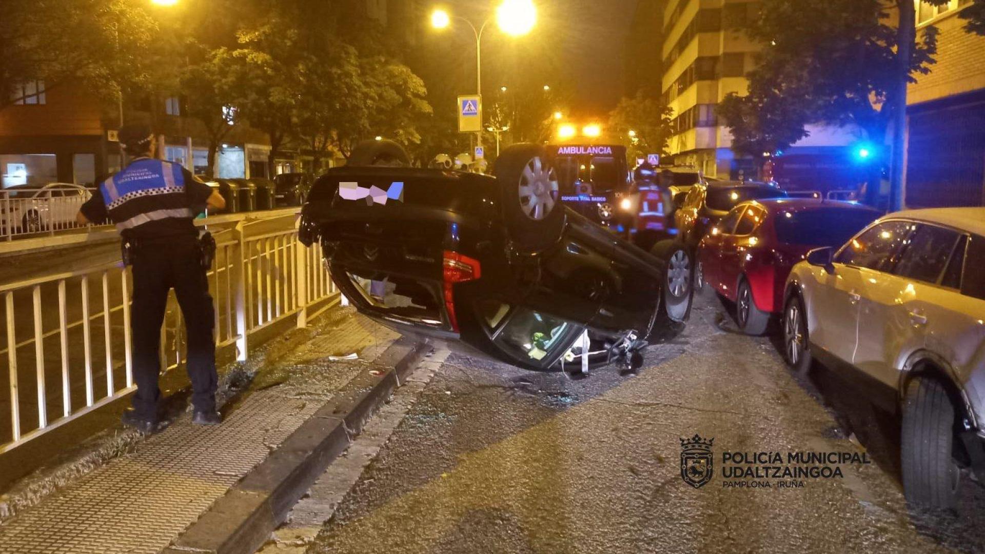 Imagen del estado en el que ha quedado el vehículo que conducía el herido