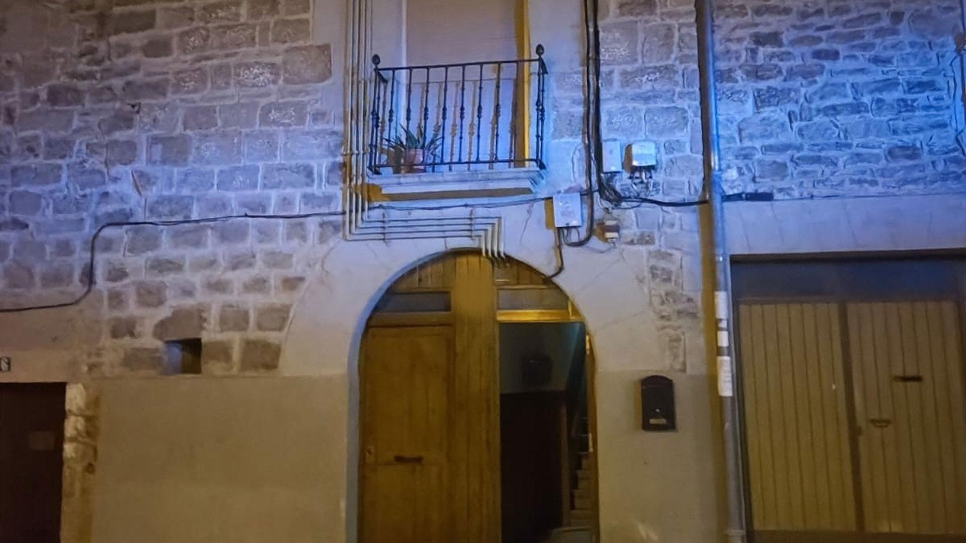 Vivienda de Tafalla en la que se produjo el incendio