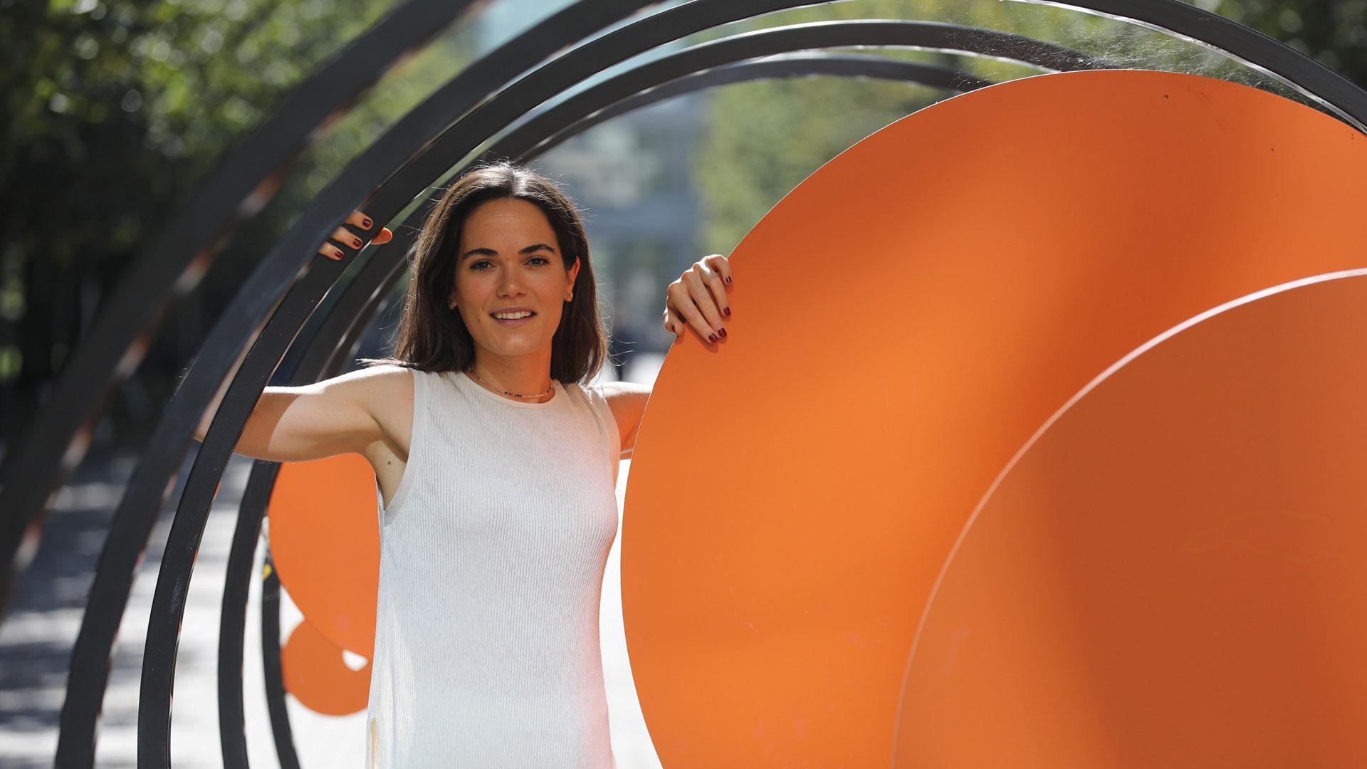Paula Gordaliza, fotografiada en el campus de la UPNA.