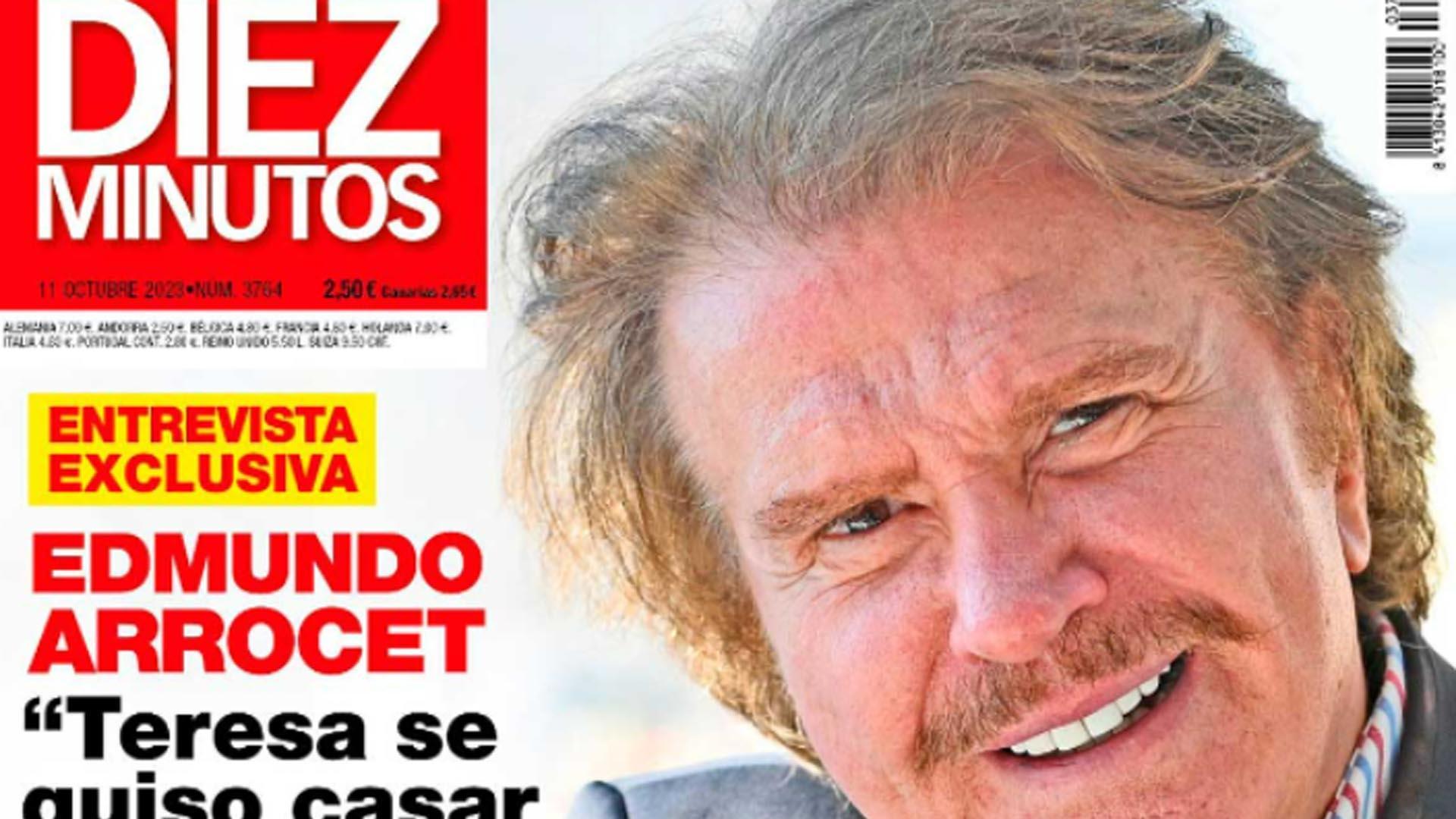 Edmundo Arrocet, en la portada de 'Diez Minutos', que publica una entrevista en exclusiva con el humorista