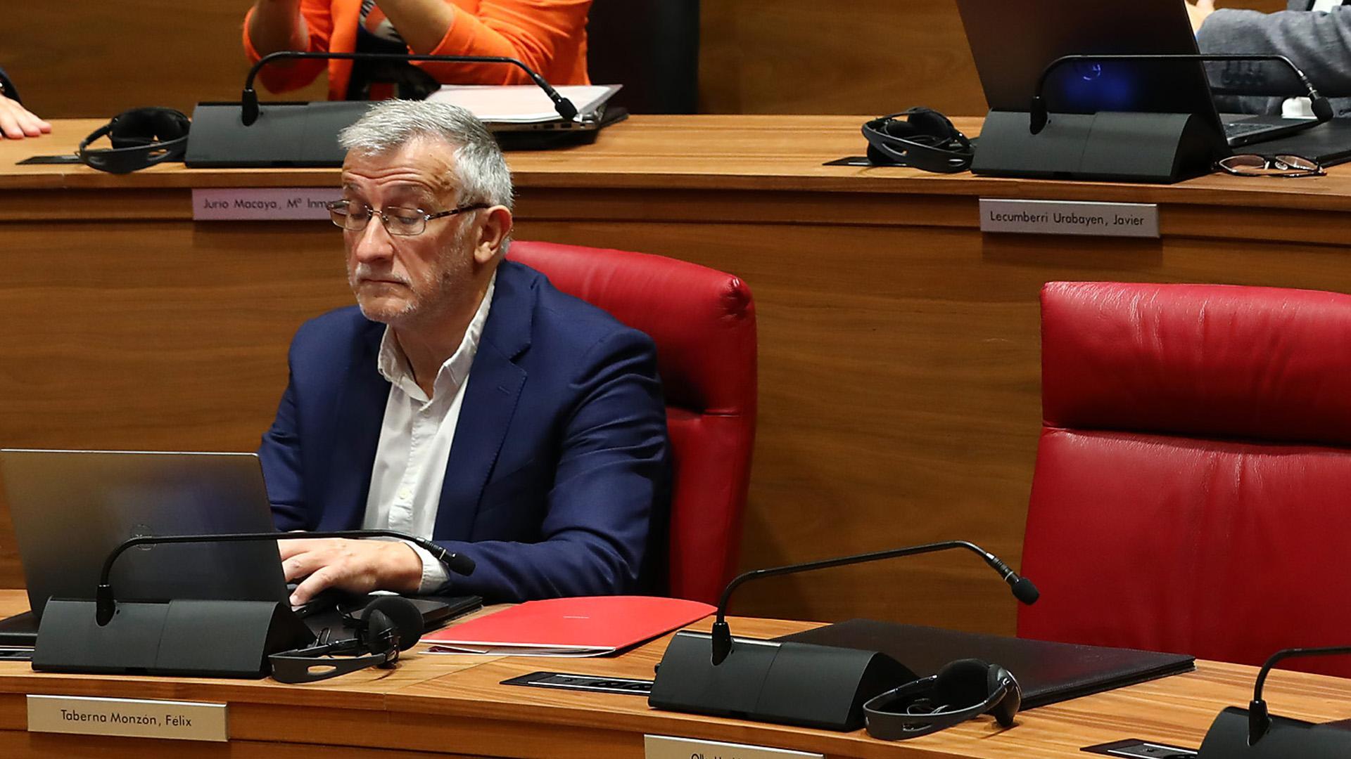 Félix Taberna, este jueves en el Parlamento