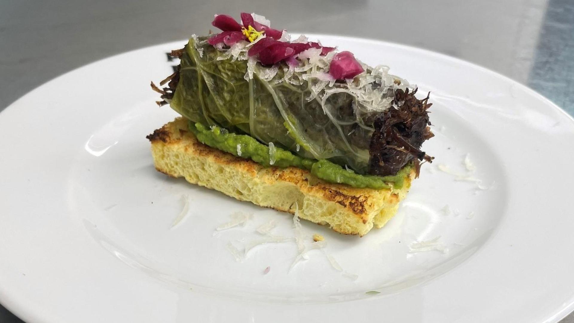 Pintxo 'Ancestros' del cocinero de Estella, Iban Garín