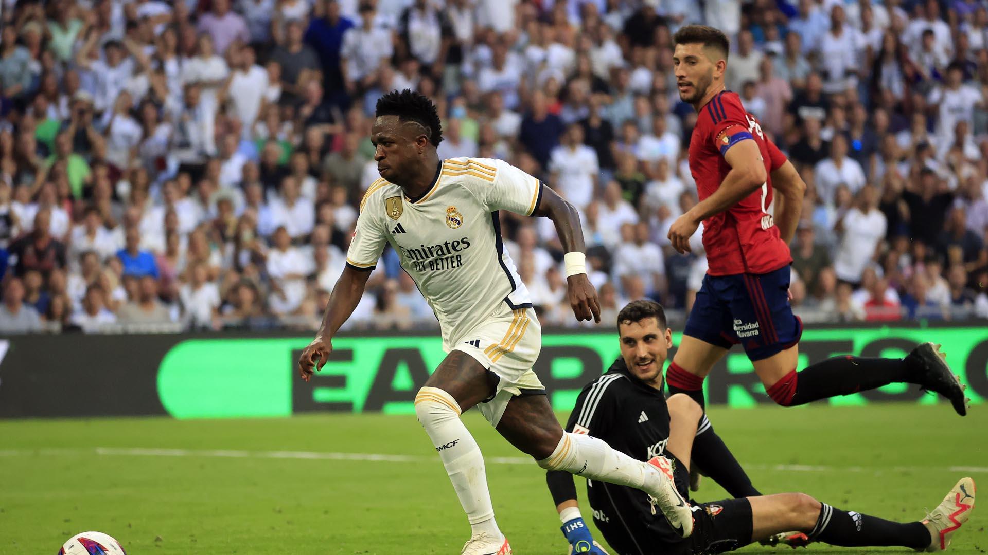 Jugadas del encuentro de la Jornada 9 de LaLiga EA Sports entre rojillos y merengues disputado en el Santiago Bernabéu