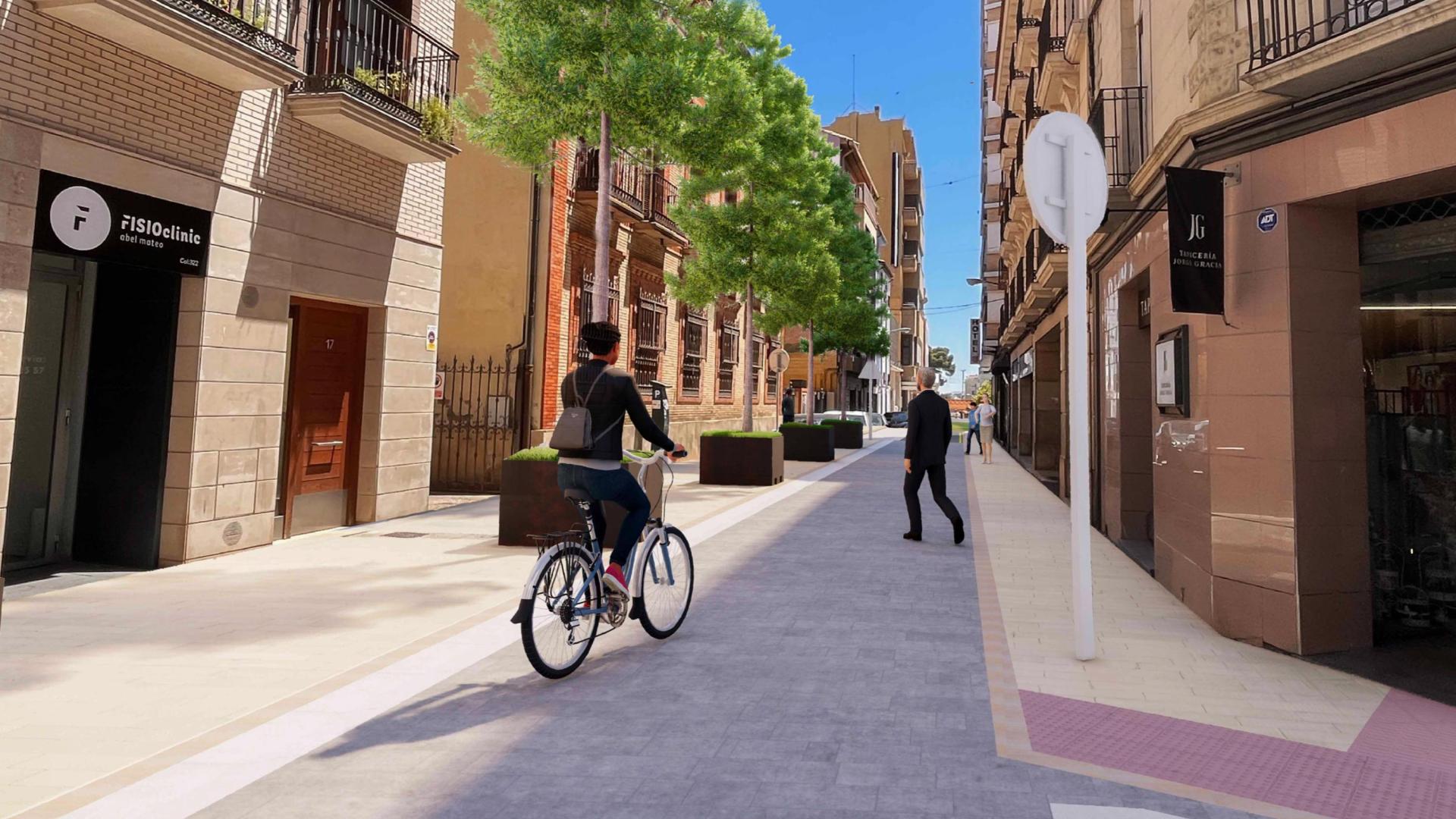 Imagen virtual que muestra cómo quedará el cruce entre las calles San Marcial y Barrio Verde tras las obras