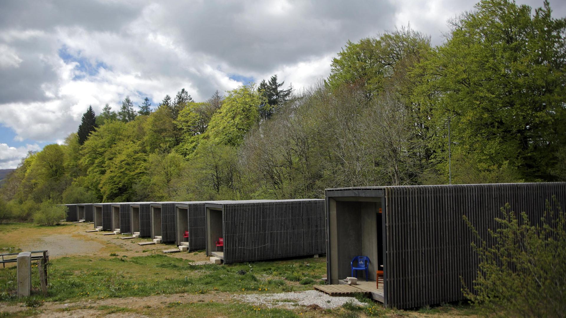Casetas para peregrinos que ha puesto ahora a la venta la Colegiata de Roncesvalles