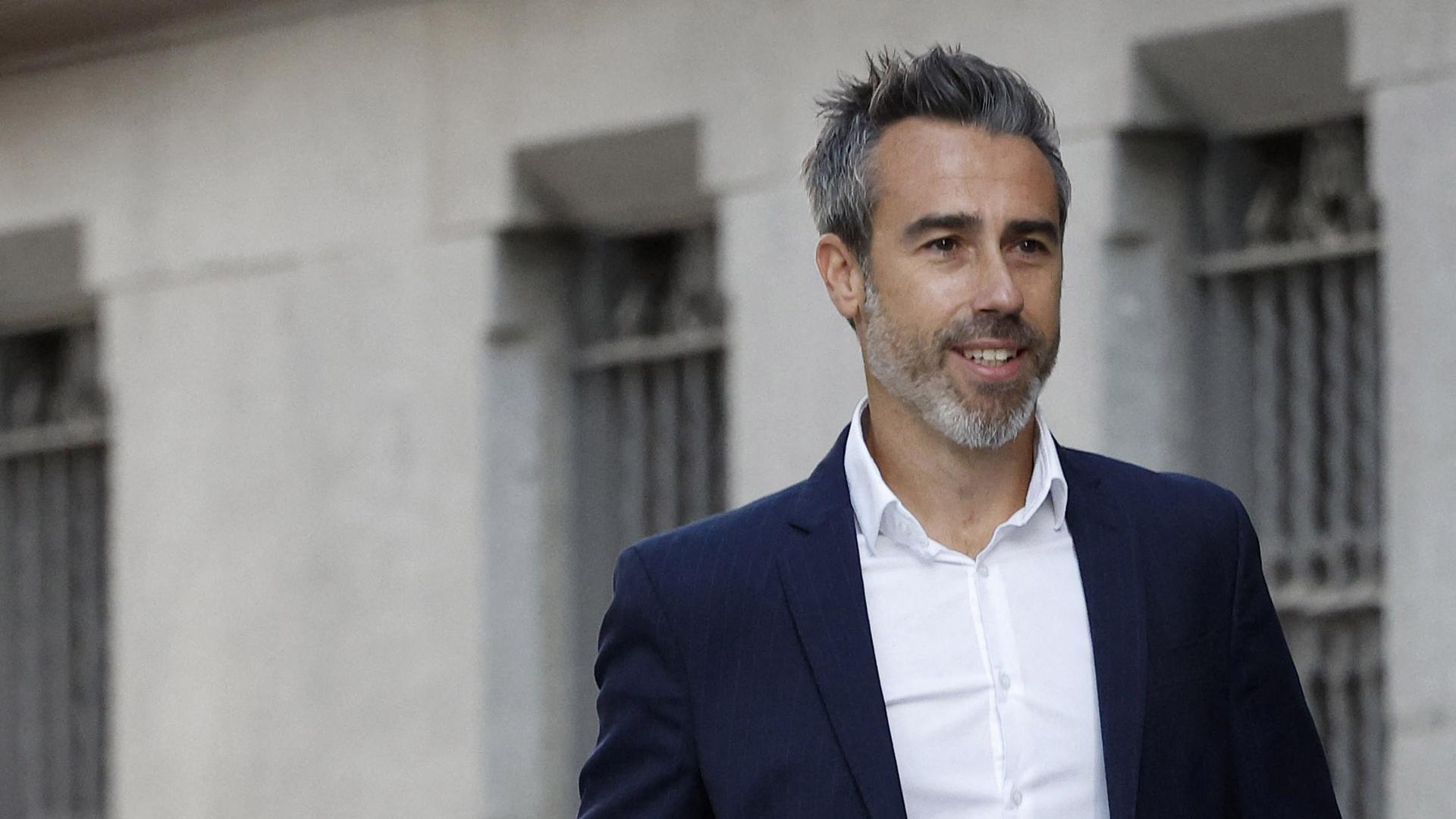 Jorge Vilda, a su llegada la Audiencia Nacional