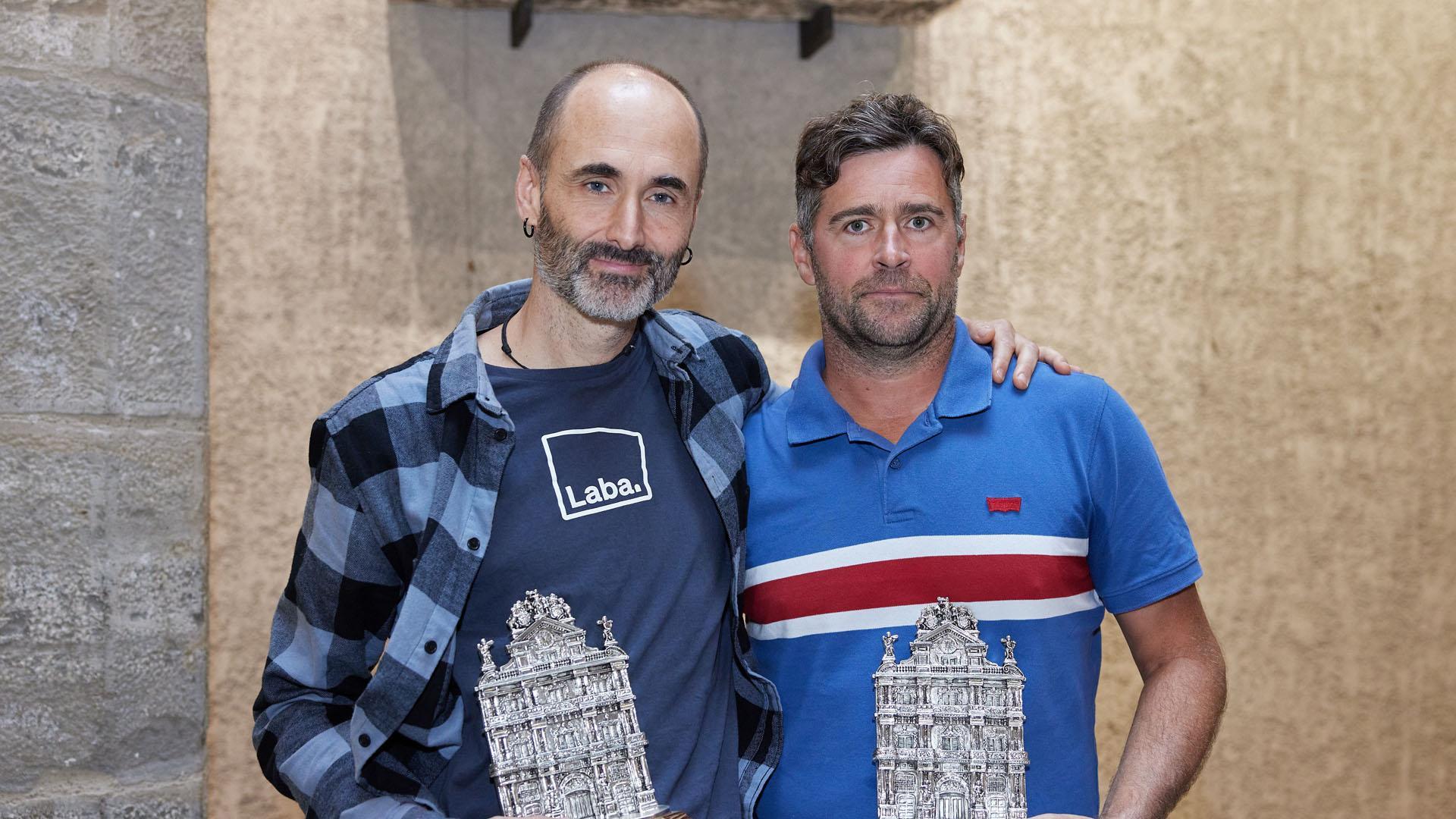 Imanol Ulacia e Iban Garro, con sus premios
