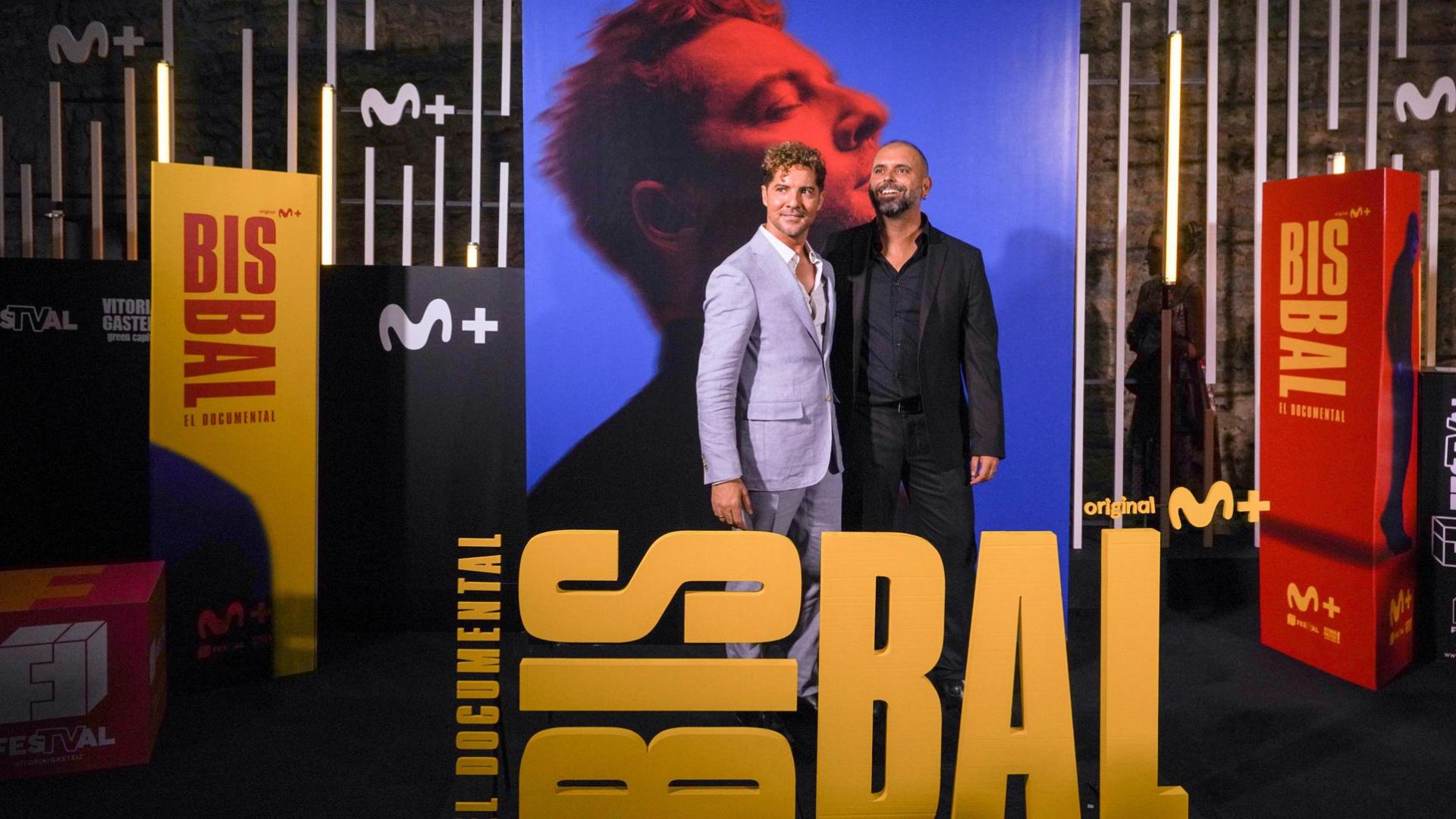 David Bisbal y Alexis Morante en la presentación del documental
