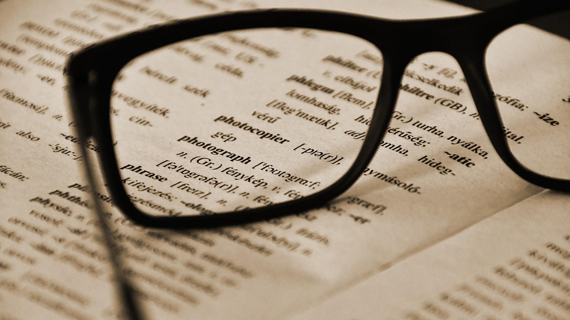 Imagen de archivo de un diccionario inglés